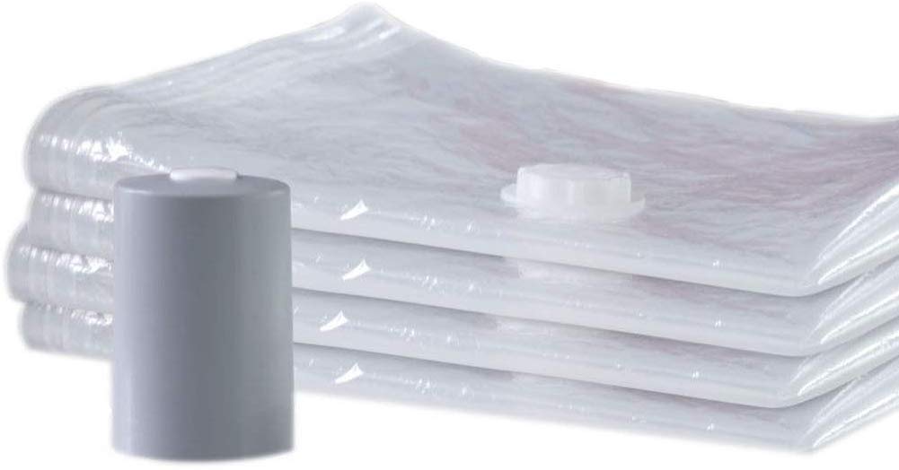 **PAC 'N STACK - Handheld Vacuum Sealer with 32 Reusable Bags, Compact & Cordless for Travel, Camping & Home Storage | Waterproof, Space-Saving & Portable**