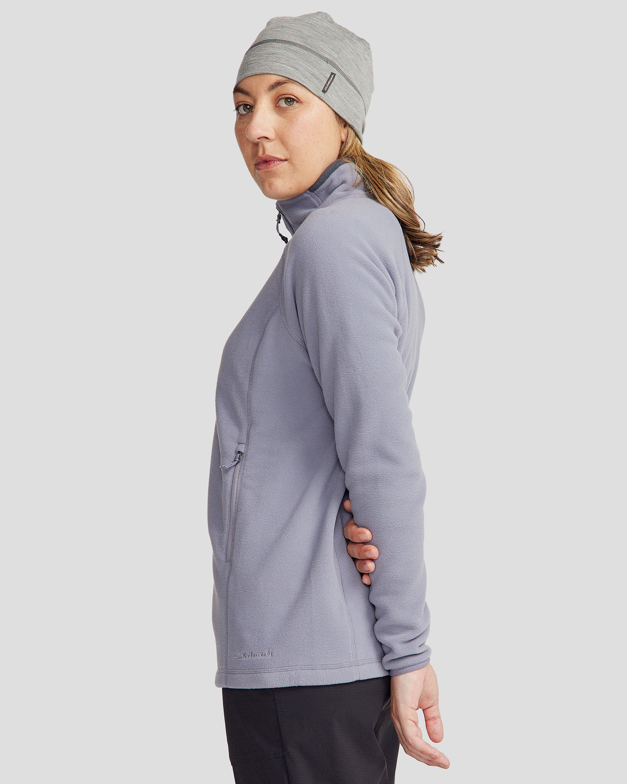 Women's Ridge 100 Primaloft Fleece Jacket - Dark Haze - Warm Winter Outerwear for Hiking, Camping & Outdoor Activities