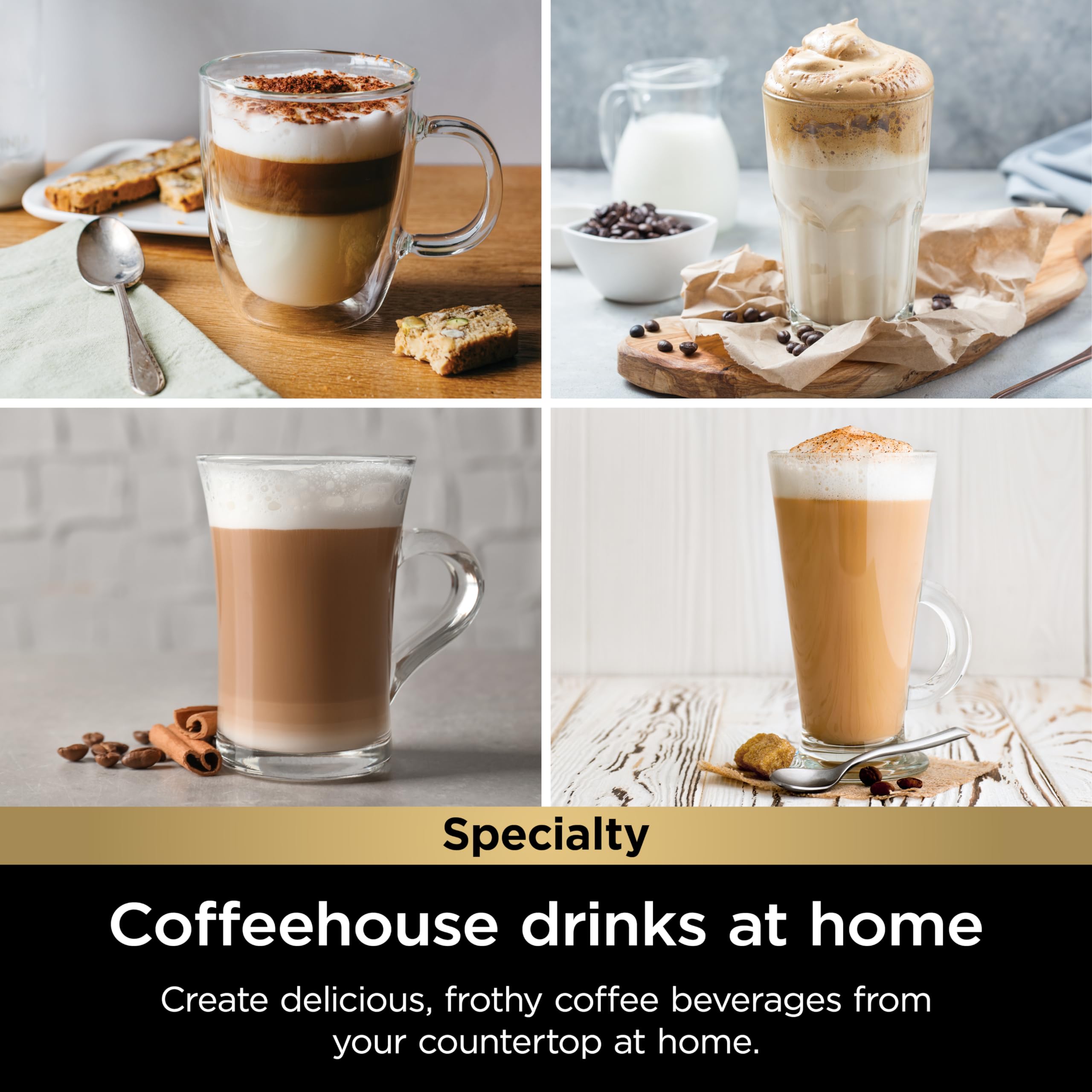 Ninja Specialty Single-Serve Coffee Maker with Built-In Milk Frother - K-Cup Pod Compatible for Hot & Iced Coffee (6oz to 24oz Cup Sizes) - 1550W Sage Green (PB051SG) - Perfect for Home, Office & Travel Use