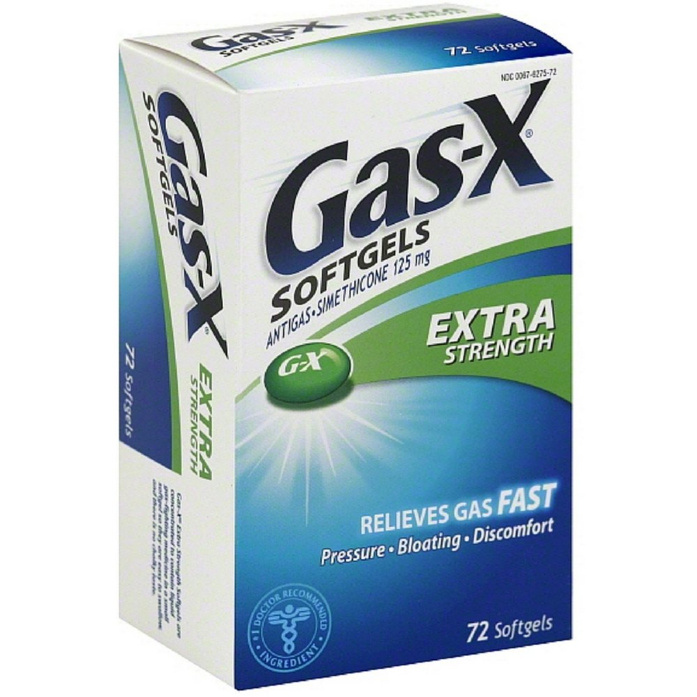 Gas-X Extra Strength Anti-Gas Softgels 72 Count (Pack of 9) - Fast Relief for Bloating & Discomfort - Perfect for Digestive Support After Meals & Travel