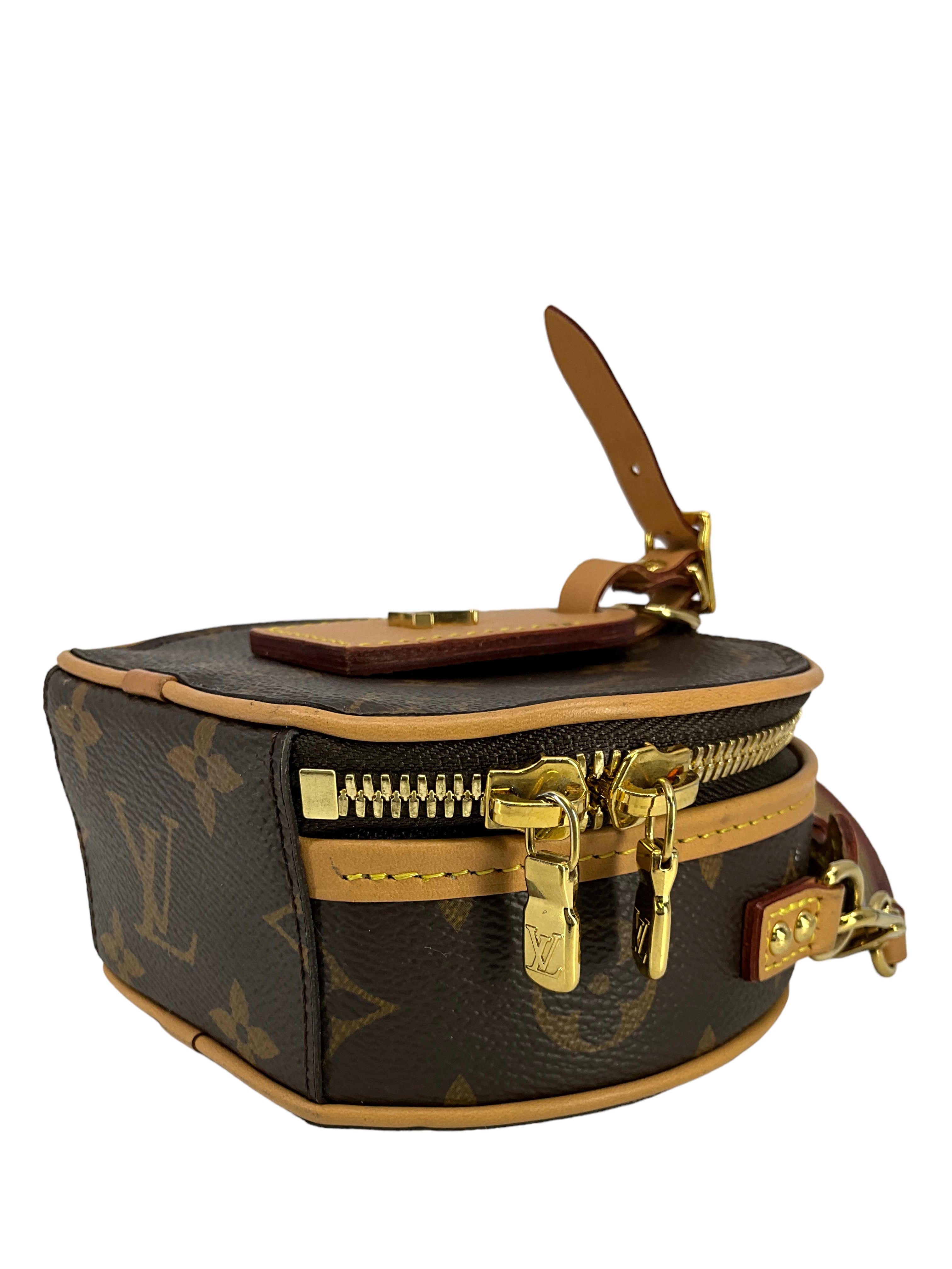 Authentic LOUIS VUITTON Monogram Mini Boite Chapeau Handbag - Luxury Crossbody Bag for Women | Perfect for Date Night, Travel & Everyday Use