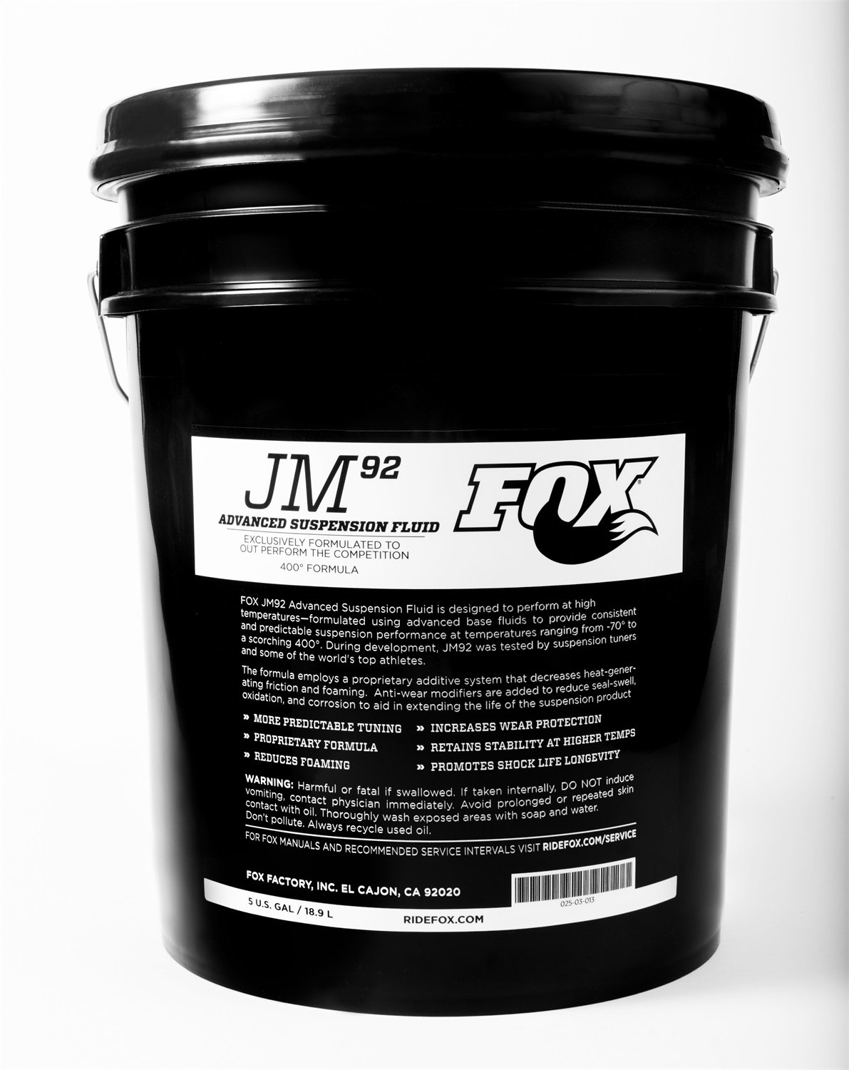 Fox Shocks 025-03-013 Proprietary Shock Oil - High Performance Suspension Fluid for Off-Road Vehicles, ATVs & UTVs - Ideal for Racing, Trail Riding & Extreme Terrain