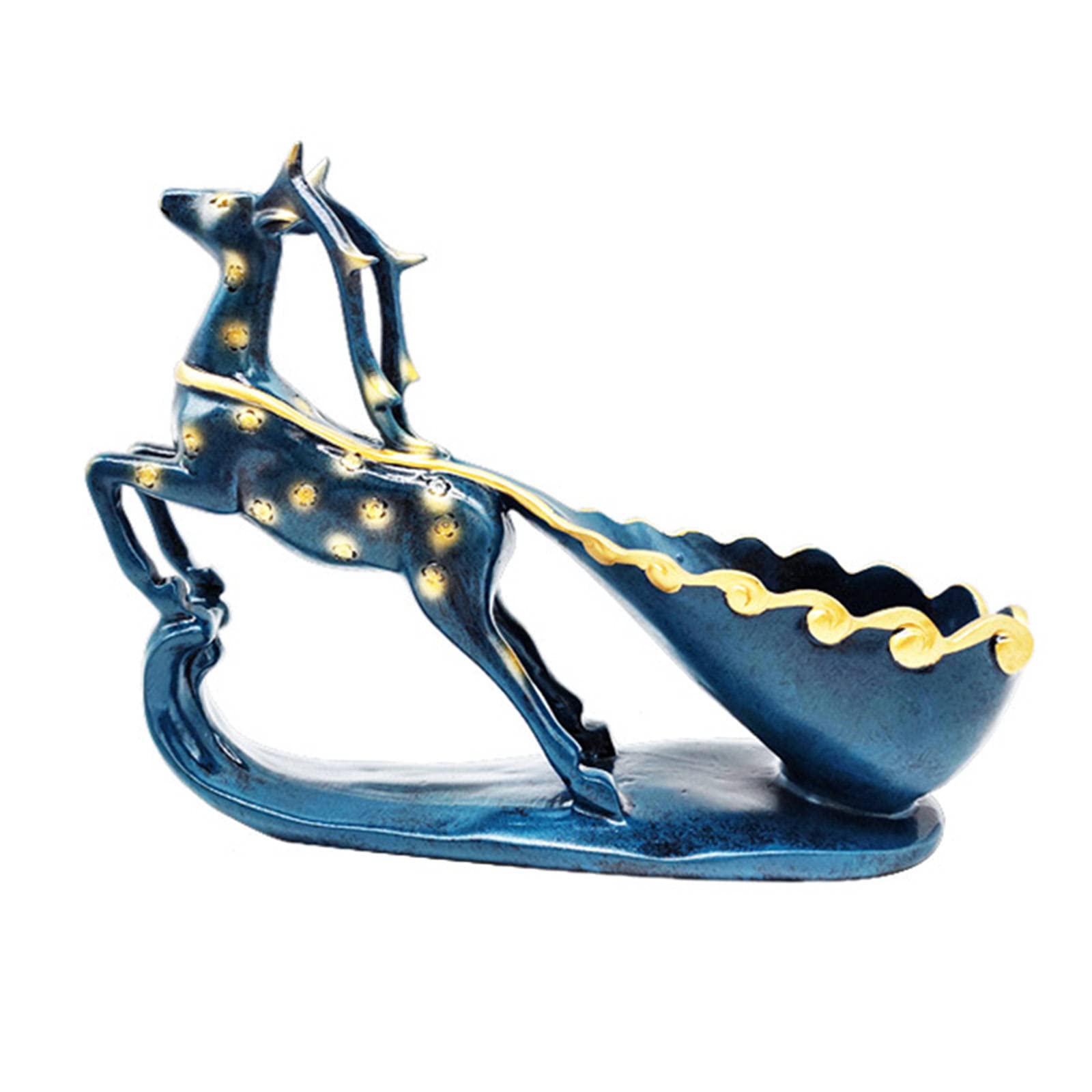 Baoblaze Creative Deer Figurine Wine Rack Holder - Elegant Office, Home Bar, Dining Room Decor & Party Table Centerpiece - Perfect for Art Craft and Gift Ideas