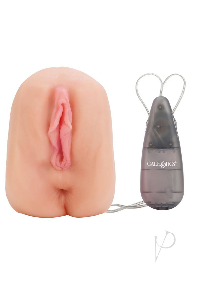 Alexis Amore's Vibrating Masturbator with Bullet & Wired Remote - Dual Stimulation for Pussy & Ass - Vanilla Scented Adult Toy for Solo Play & Couples Fun