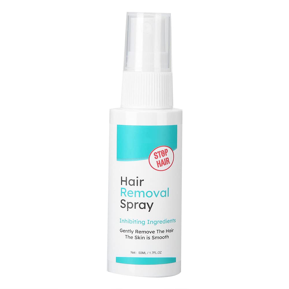 Painless Hair Removal Spray - Permanent Depilatory Cream with Nourishing Hair Inhibitor (50ml) | Smooth Skin for Legs, Underarms & Bikini Line