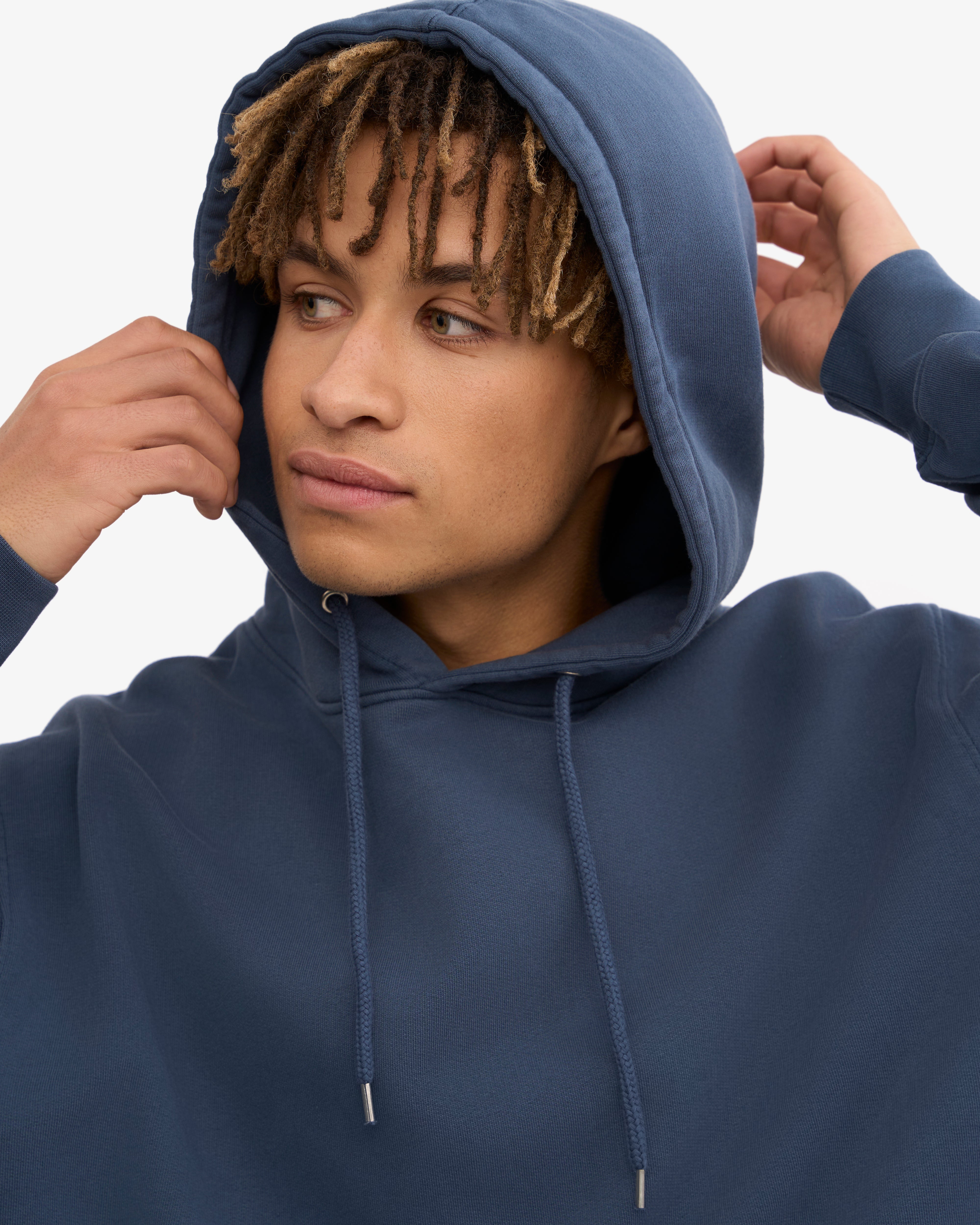 Classic Organic Cotton Hoodie - Petrol Blue | Eco-Friendly & Comfortable for Casual Wear & Outdoor Activities
