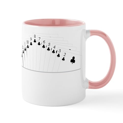 White/Pink Inside - Clubs Bridge Suit Mug