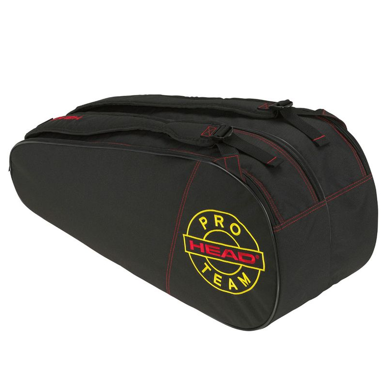 Head Tour Racquet Bag M (Black) - Tennis Equipment for Men & Women - Perfect for Court, Training & Travel