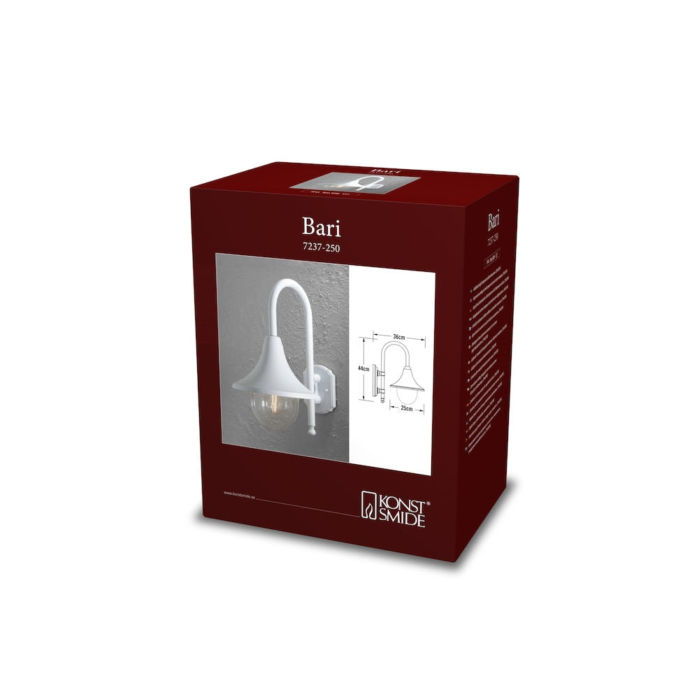 Bari LED Downlight - Matt Black & White Finish - E27 Bulb Base - IP44 Rated - Perfect for Living Room, Bedroom, and Kitchen Lighting