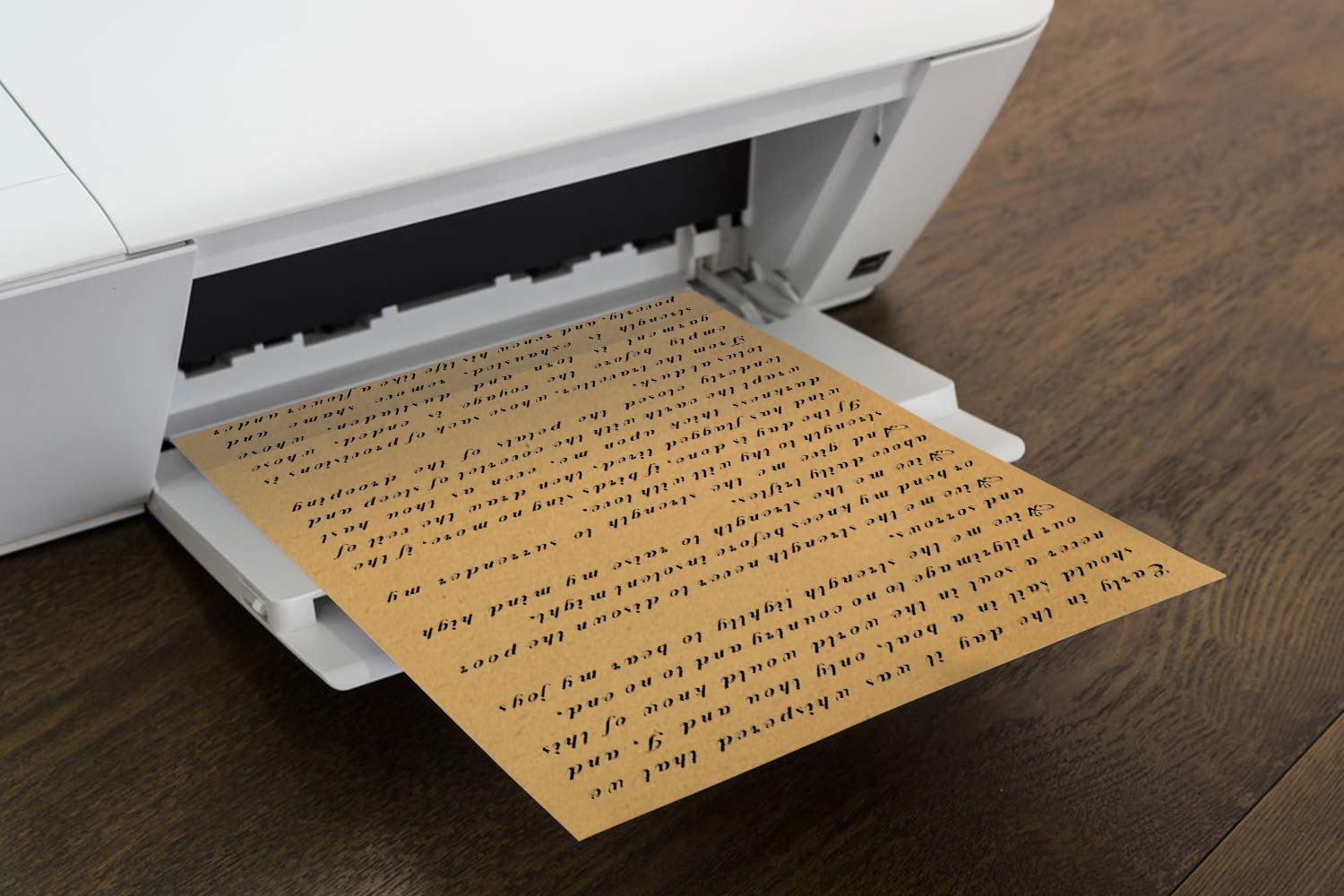 120 Sheets Kraft Paper Letter Size 8.5x11 Inches | 120 GSM (45LB) Brown Craft Paper for Arts, Crafts, Office | Compatible with Laser & Inkjet Printers | Perfect for DIY Projects, Scrapbooking & Professional Printing