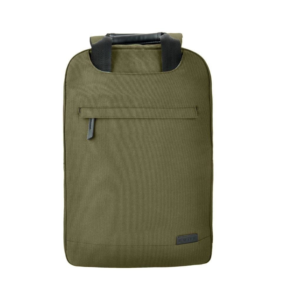 Evol 15.6 Inch Recycled Business Laptop Backpack - Olive Green | Durable & Eco-Friendly Work Bag for Office, Travel & Commuting
