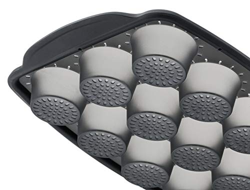 Tefal 12-Cup Mini Muffin Pan for Baking Crispy Muffins, Cupcakes & Madeleines - Non-Stick Black Cake Mold - Perfect for Home Baking, Parties & Holiday Treats