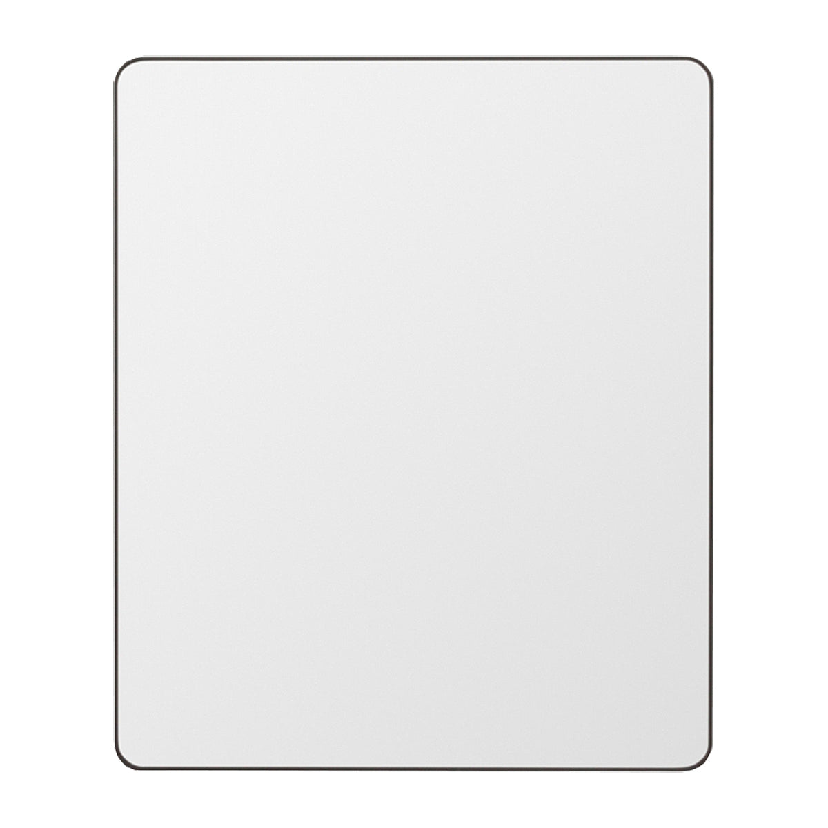 Flynn Curve Rectangle Mirror - Black Wall Mirror for Living Room, Bedroom, Bathroom - Modern Decorative Mirror with Stylish Frame - Perfect for Home Decor & Vanity Use