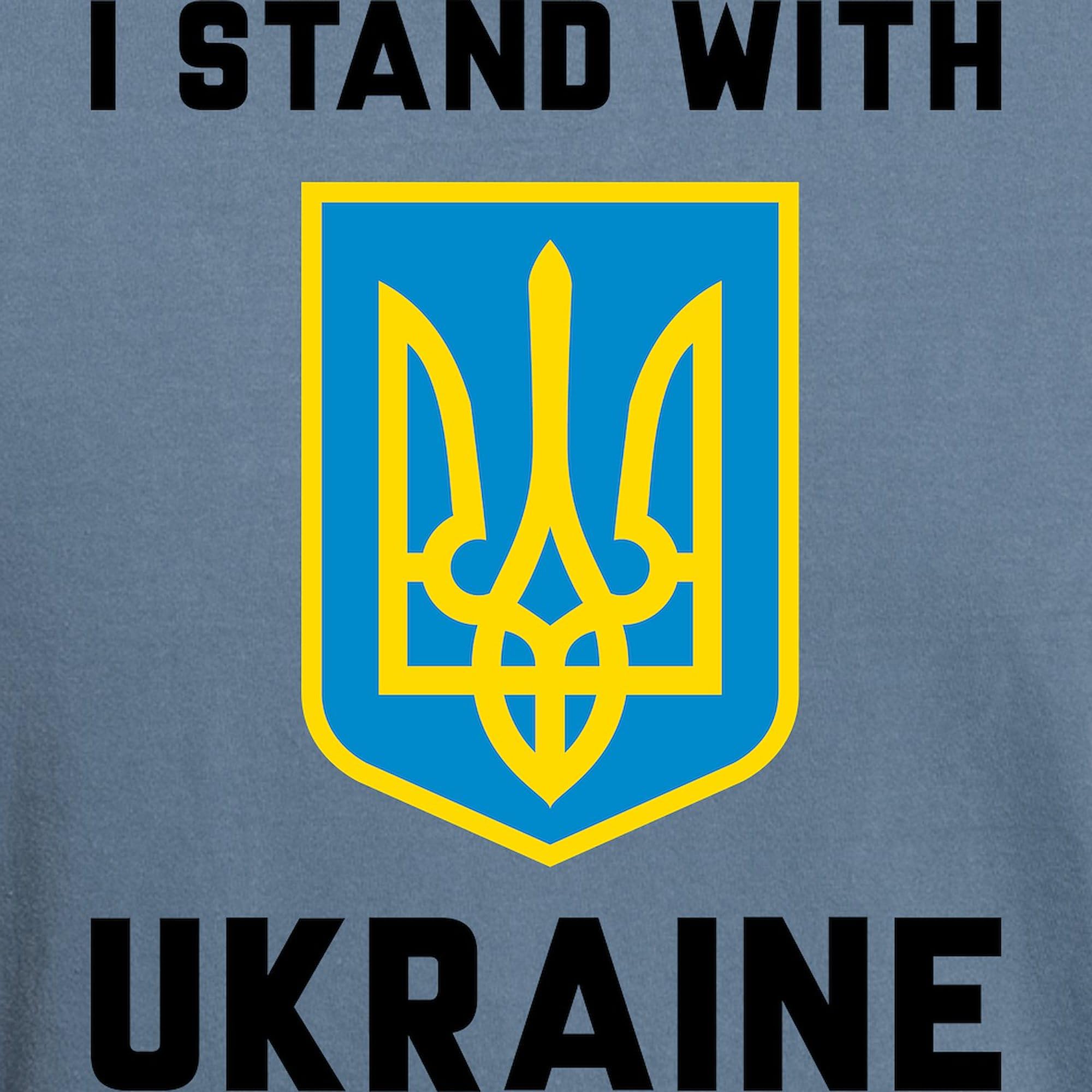 Men's I Stand with Ukraine Comfort Colors® Shirt - Casual Wear for Solidarity & Everyday Outfits