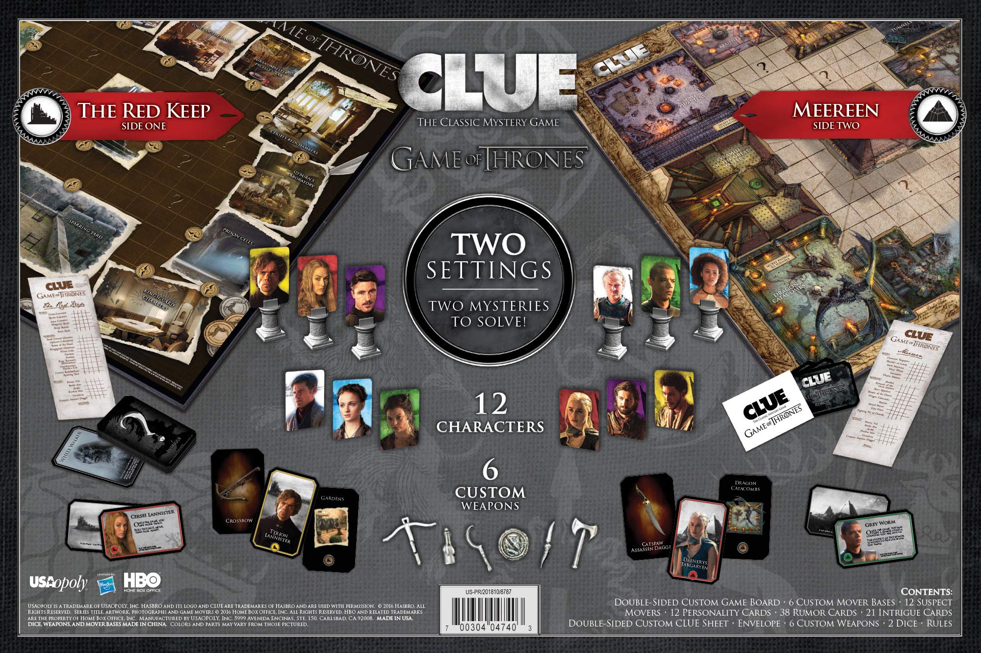 USAopoly Clue Game of Thrones Board Game - Official HBO Merchandise | Strategy Mystery Game Inspired by the Hit TV Show | Perfect for Game Nights & GOT Fans