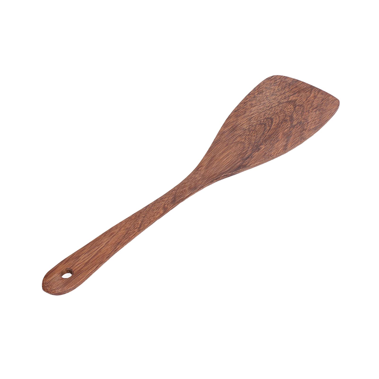 **Premium Wooden Spatula with Long Handle - Round Hole Frying Spatula for Non-Stick Pans - Wall Mountable Kitchen Utensil for Cooking, Baking & Grilling**    *(Ideal for Flipping Pancakes, Stirring Sauces & Serving Dishes - Perfect for Home Chefs & Professional Kitchens)*