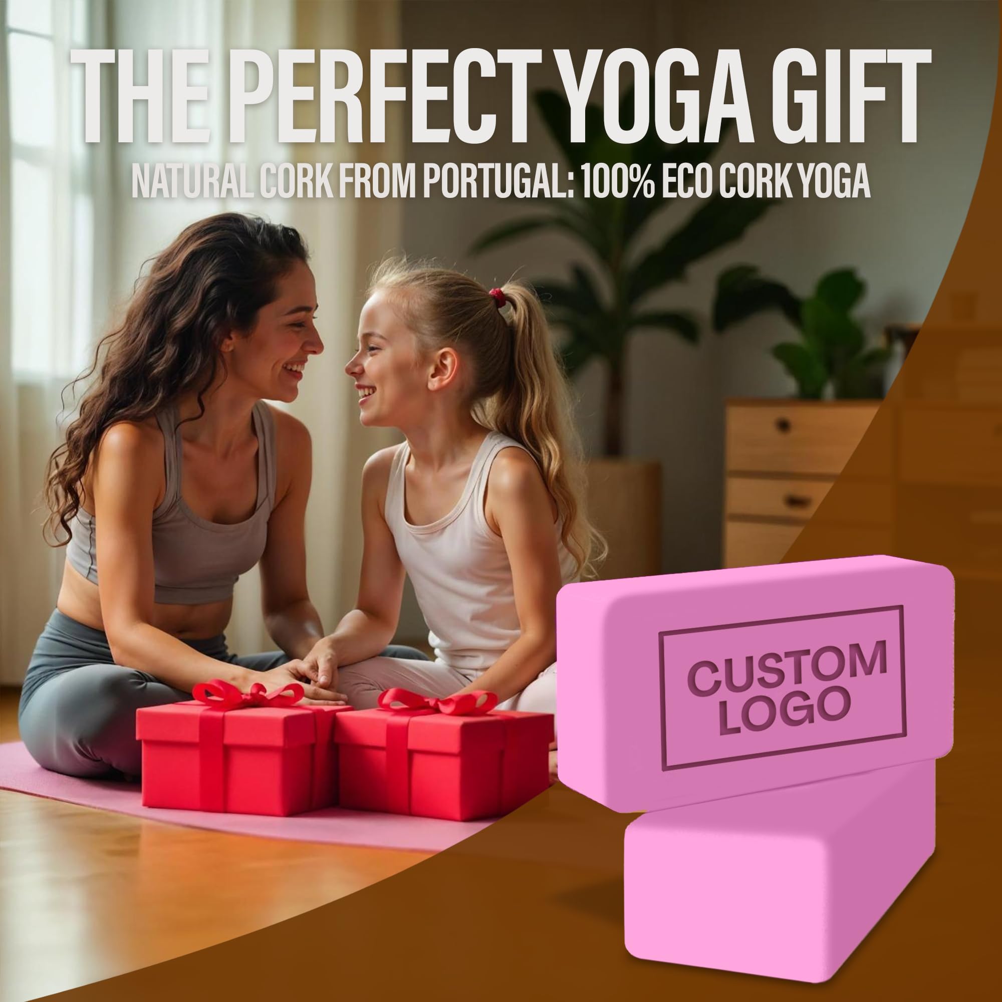 Custom Yoga Blocks 2 Pack - Non-Slip Soft Yoga Blocks for Women with Personalized Design | Ideal for Yoga, Pilates, Meditation & Home Workouts | Perfect Yoga Accessories Gift Set