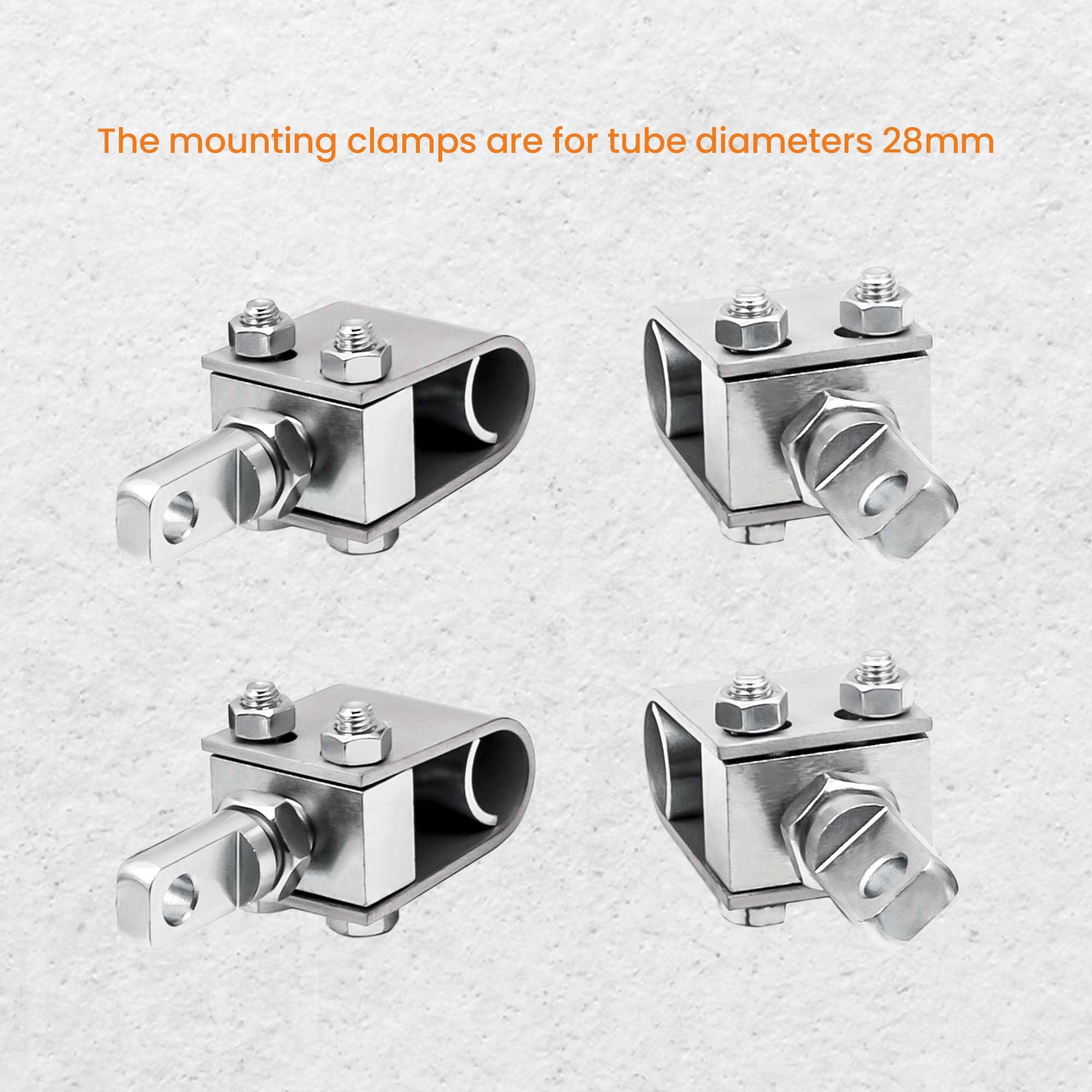 Universal Sidecar U-Clamp Frame Mount Struts Kit for Harley - Heavy Duty Motorcycle Sidecar Installation Accessories | Perfect for Touring, Custom Builds & Adventure Riding