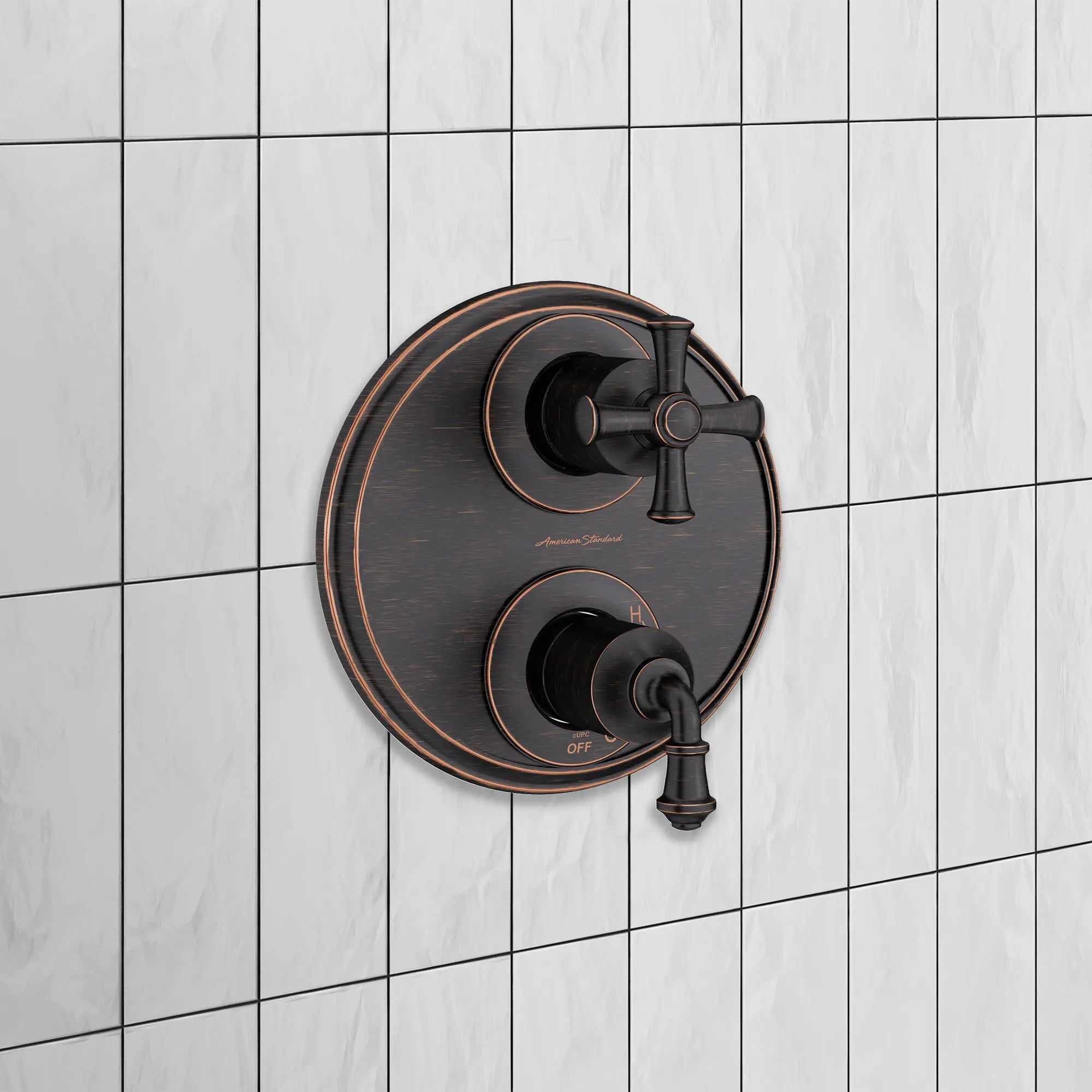 Delancey® 2 Handle Integrated Shower Diverter Trim Kit - Chrome Finish for Bathroom & Shower Remodel - Perfect for Modern Home Upgrades