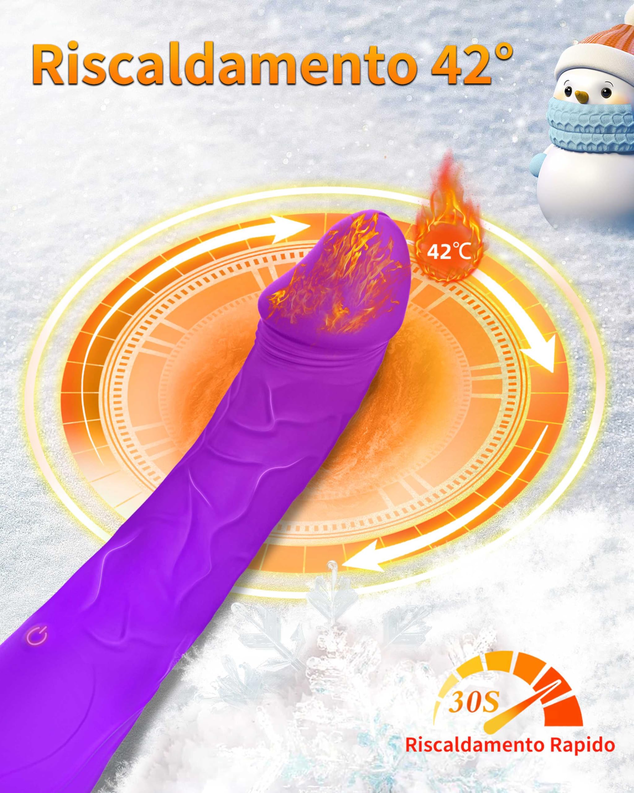 Coyoho 10-Speed G-Spot Vibrator with Squirting Function - Realistic Dildo Clitoral Stimulator for Women - Purple Adult Sex Toy for Couples Play & Solo Pleasure