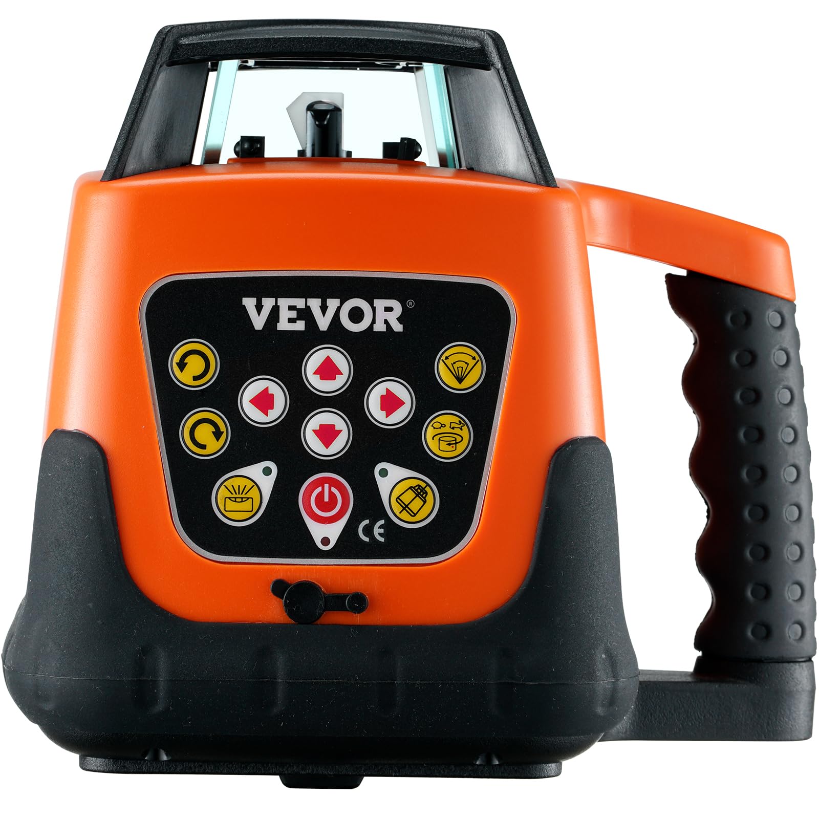 VEVOR 360-Degree Self-Leveling Rotary Laser Level with Remote Control - 1650ft Red Cross Line Laser, 5 Rotation Speeds & 4 Scanning Angles, IP66 Waterproof, Battery Included - Perfect for Construction, Floor Leveling, and DIY Home Projects