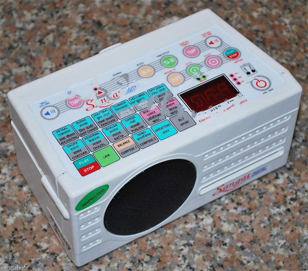 SOUND LABS Digital Electronic Tanpura with Tabla Bag - Manual & Mains Cord Included | Professional Indian Classical Music Instrument for Practice & Performances