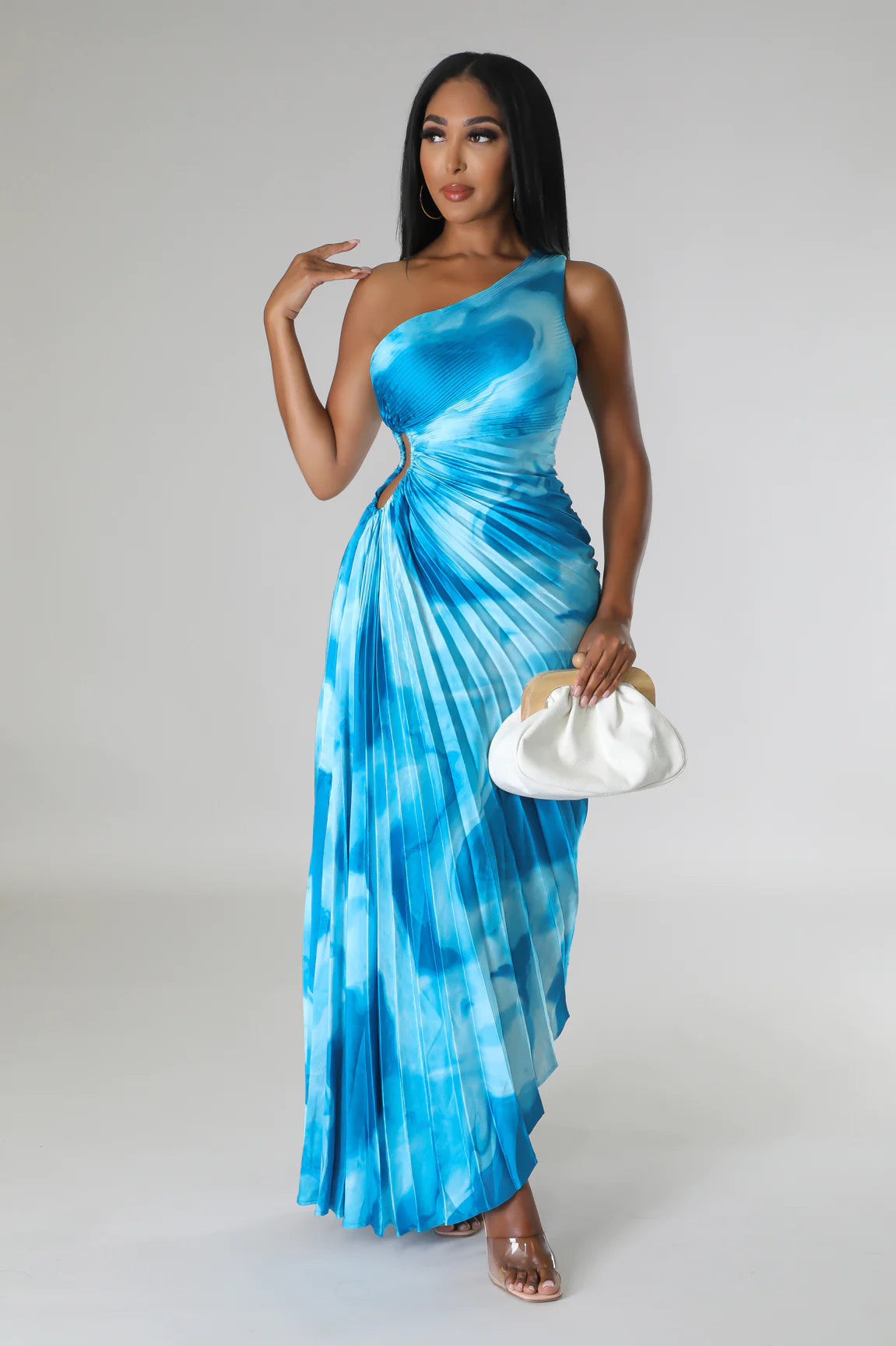 Aniya Oasis Maxi Dress for Women - Flowy Long Summer Dress with Pockets, Boho Beach Cover Up, Plus Size Vacation Sundress (Perfect for Beach, Pool, Travel & Casual Outings)