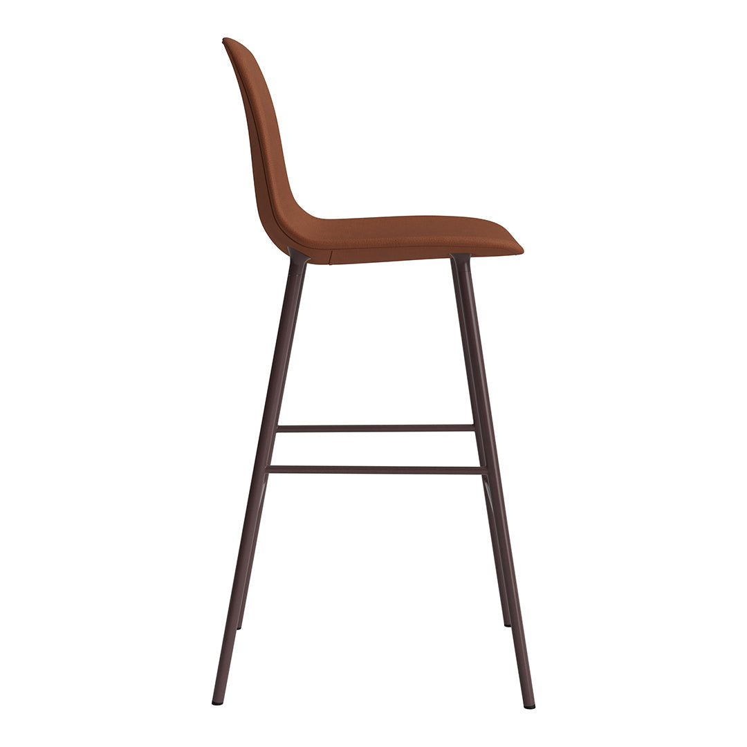 Stylish Form Bar Chair - Fully Upholstered Counter Stool for Kitchen Island, Breakfast Nook & Home Bar - Comfortable Modern Seating for Dining & Entertaining