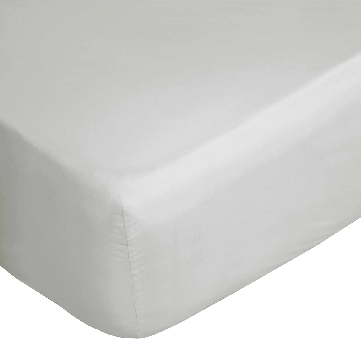 Belledorm 1000 Thread Count Cotton Sateen Extra Deep Fitted Sheet - California King Size, White - Luxury Bedding for Hotel-Style Comfort at Home