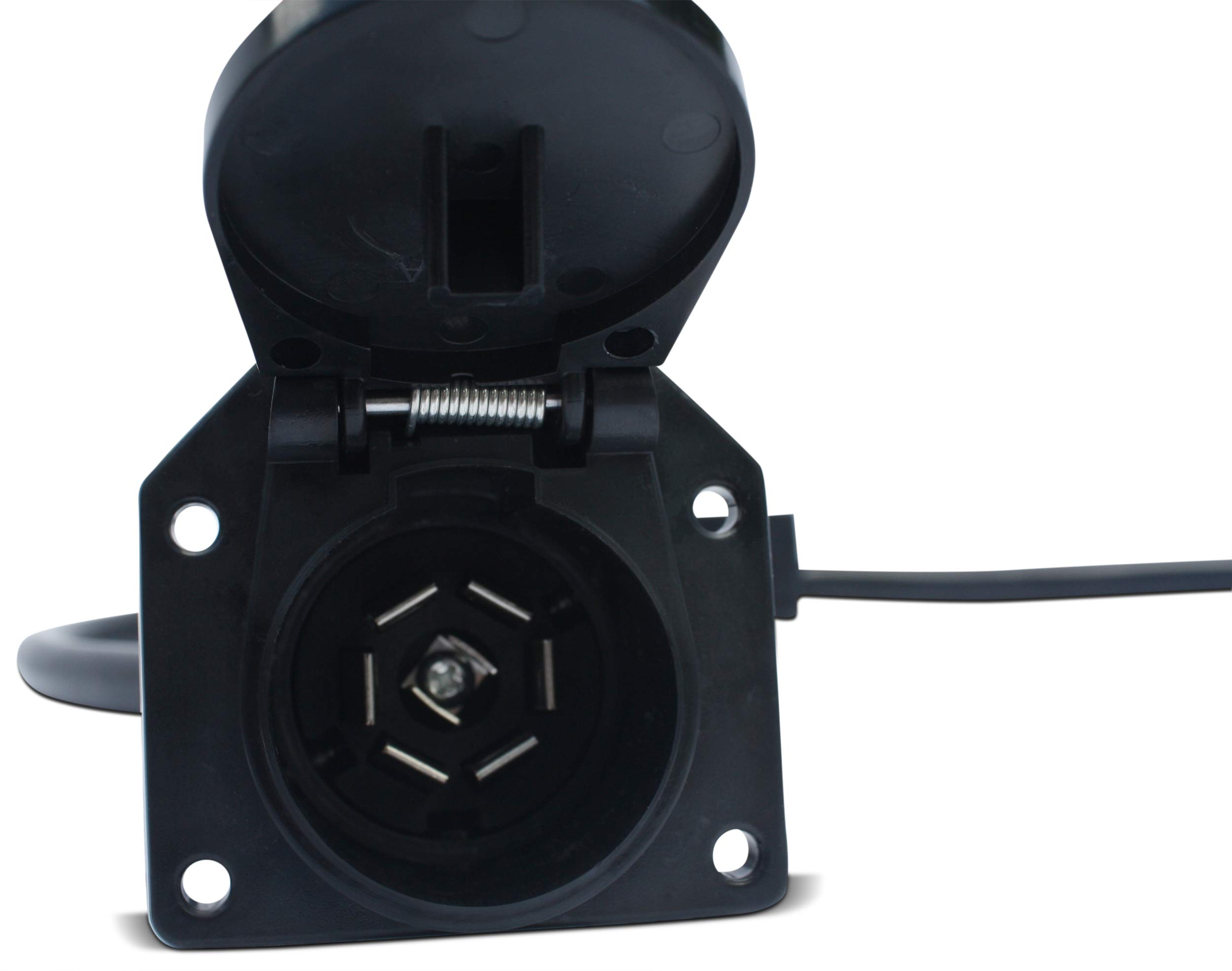 Strobe Stopper Trailer Light Enhancer - 7-Way RV Standard 50 Inch LED Trailer Light Connector for Safe Towing | Perfect for RVs, Campers, and Boat Trailers at Night or in Low Visibility Conditions