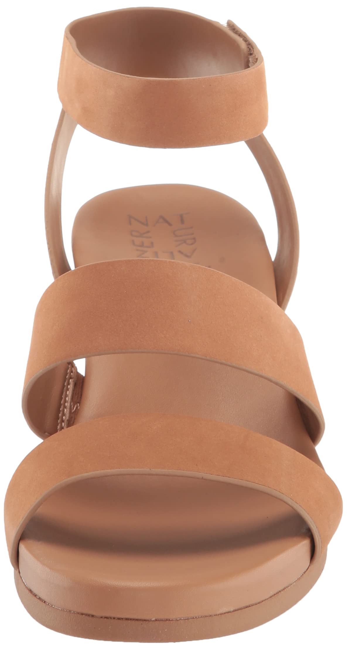 Naturalizer Women's Gen-N Ignite Double Strap Lightweight Wedge Sandal - Comfortable Nubuck Leather Casual Shoes for Women (Cookie Dough, Size 12W) | Perfect for Summer, Beach, Vacation & Everyday Wear