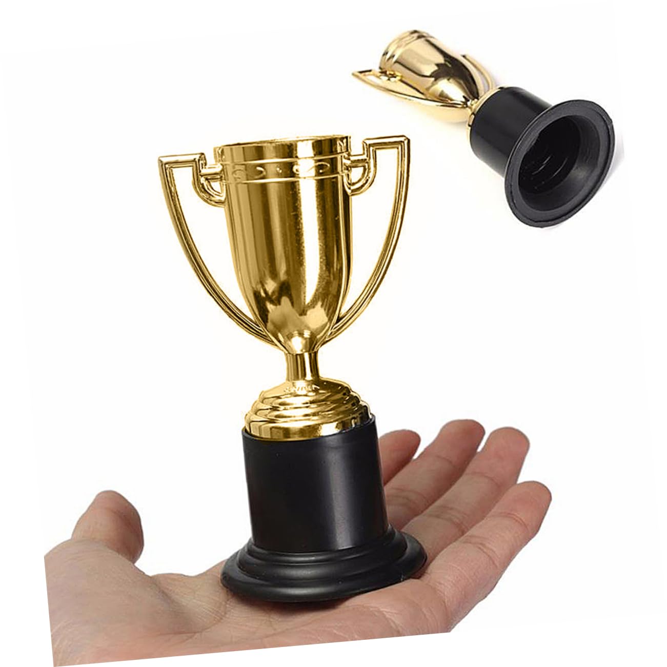 BCOATH Small Gold Medals - Mini Trophies & Award Cups for Recognition, Sports Events, School Competitions, and Employee Appreciation - Reusable Prize Medals for Kids and Adults