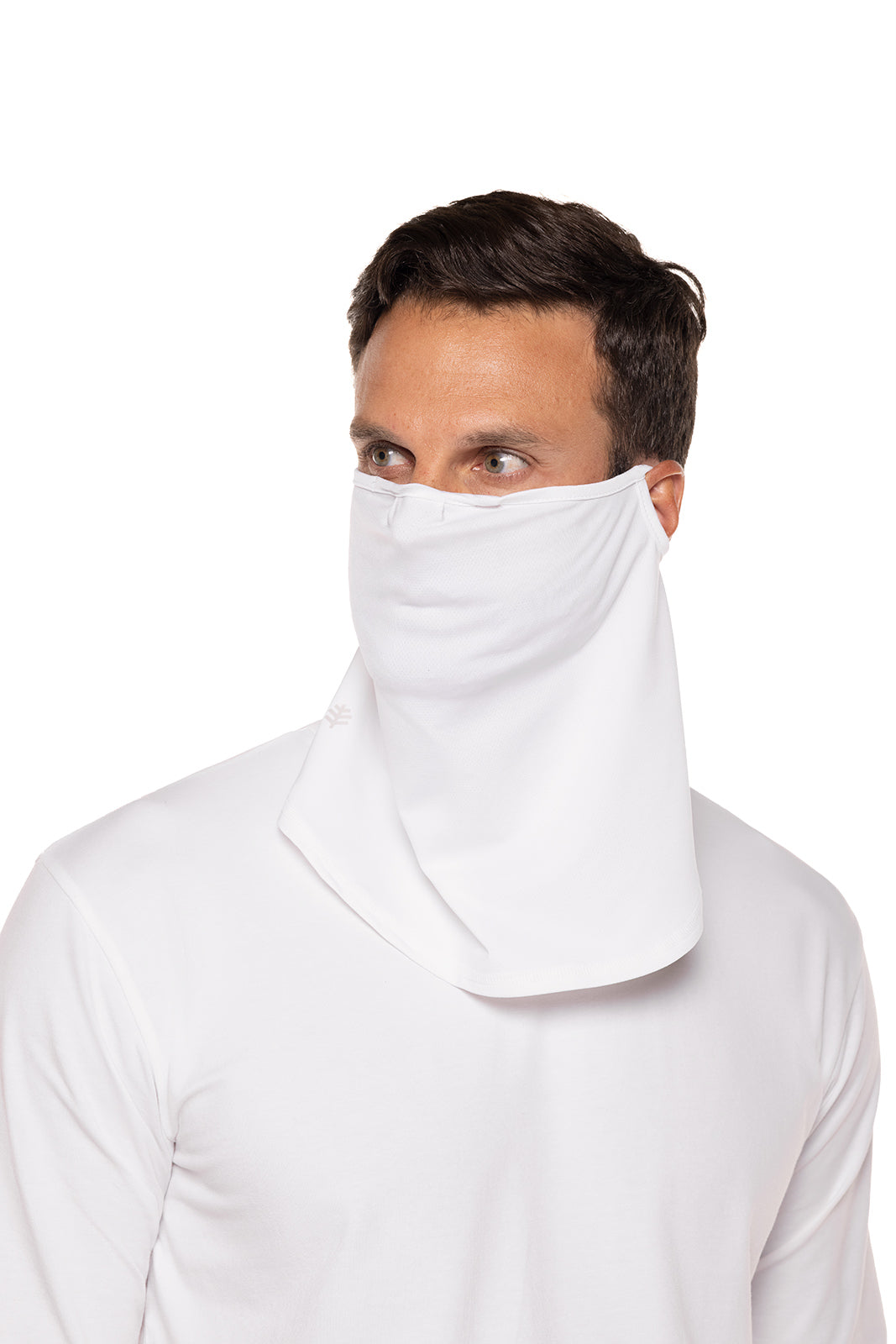 Crestone UV Protection Face Mask | Breathable White Sun Mask for Outdoor Activities, Running, Hiking & Travel