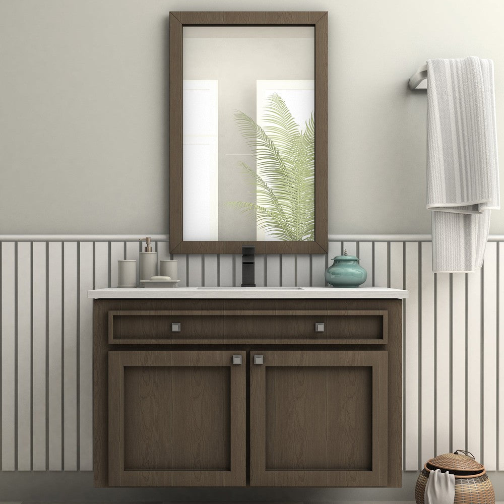 ZLINE Zephyr Matte Black Single Handle Bathroom Faucet - Modern Waterfall Spout Design for Bathroom Sink & Vanity (ZEP BF MB) | Perfect for Contemporary Home & Hotel Renovations