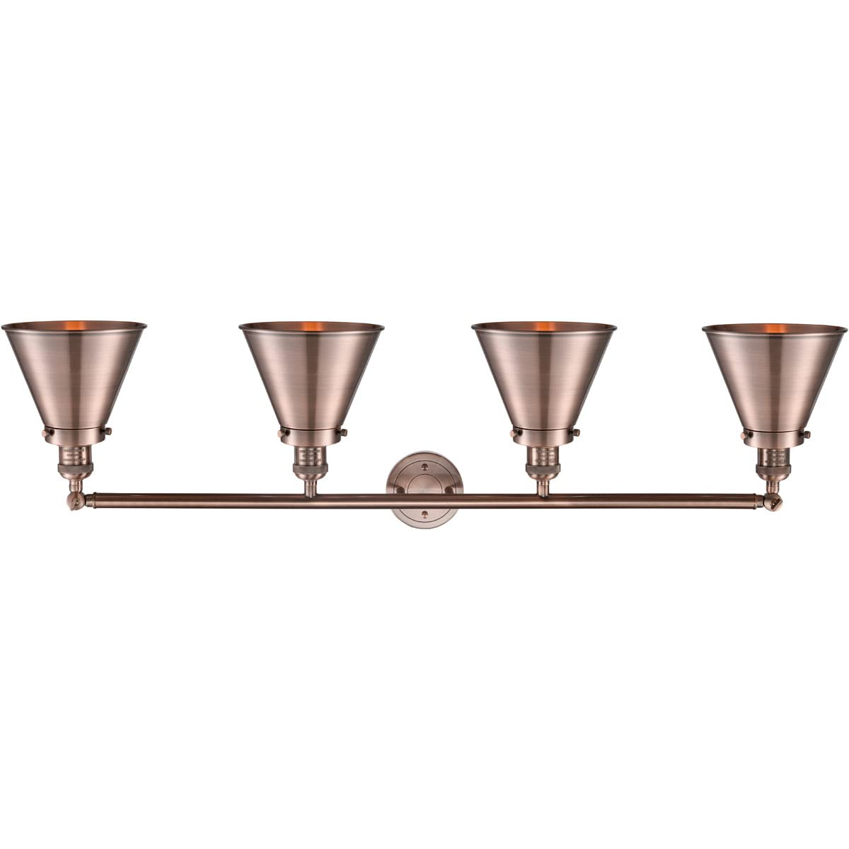 215-AC-M13-AC-LED Appalachian 3 Light Bath Vanity Light Fixture in Antique Copper Finish - Perfect for Bathroom, Powder Room, and Dressing Area Lighting