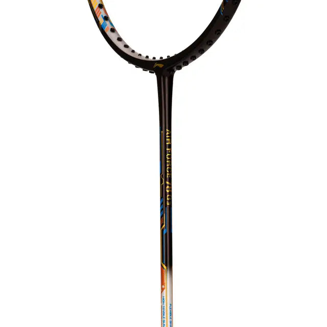 Li Ning Air Force 78 G3 Badminton Racket - Prestrung Professional Shuttlecock Racquet in Navy/Silver/Orange | Made in China | Perfect for Competitive Play & Training Sessions
