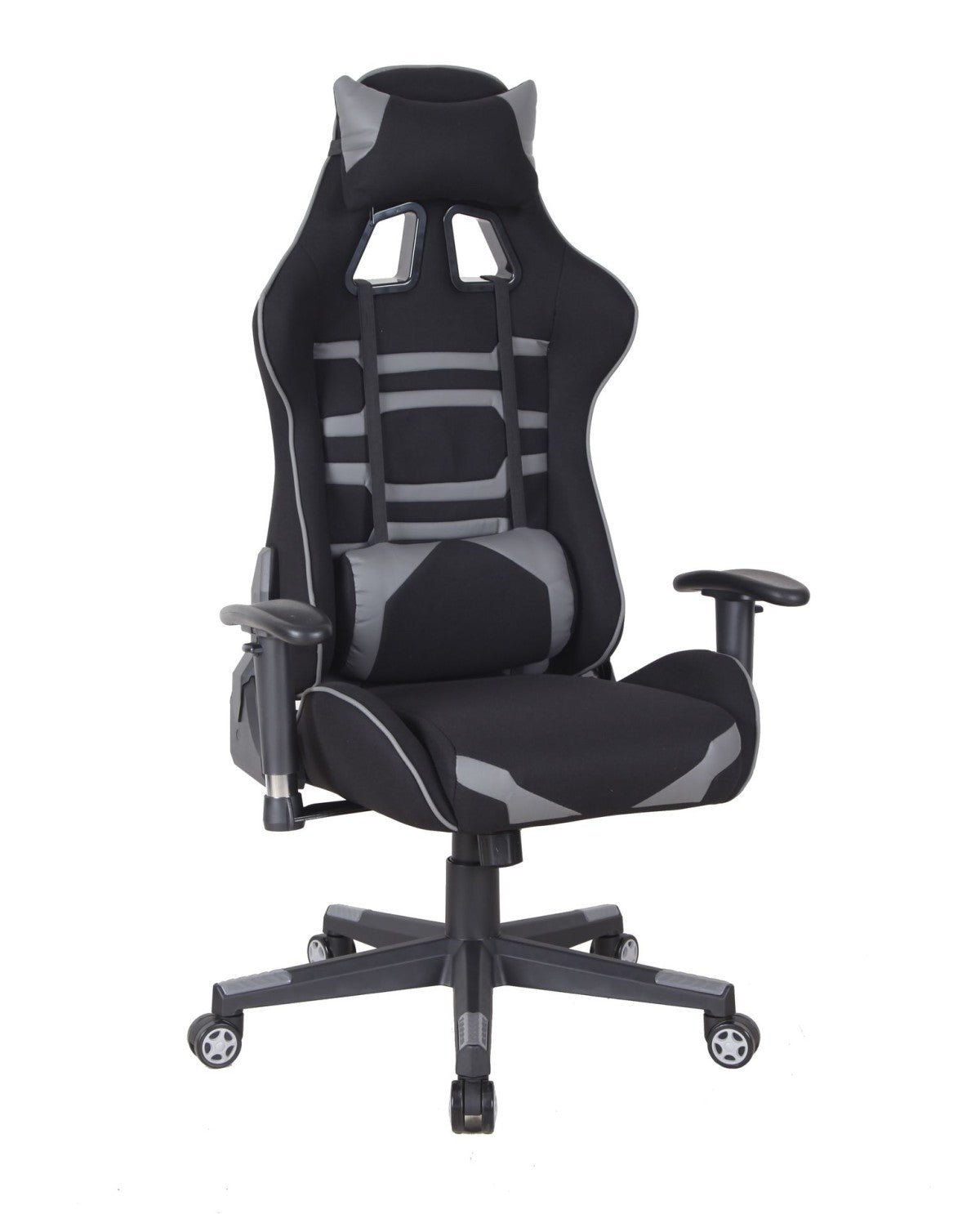 Ergonomic Gaming Desk and Chair Set - Grey & Black for PC, Console & Streaming Setup - Perfect for Home Office & Gaming Room