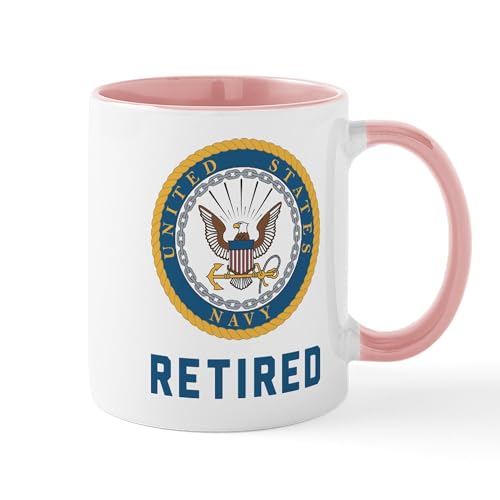 White/Pink Inside - US Navy Retired