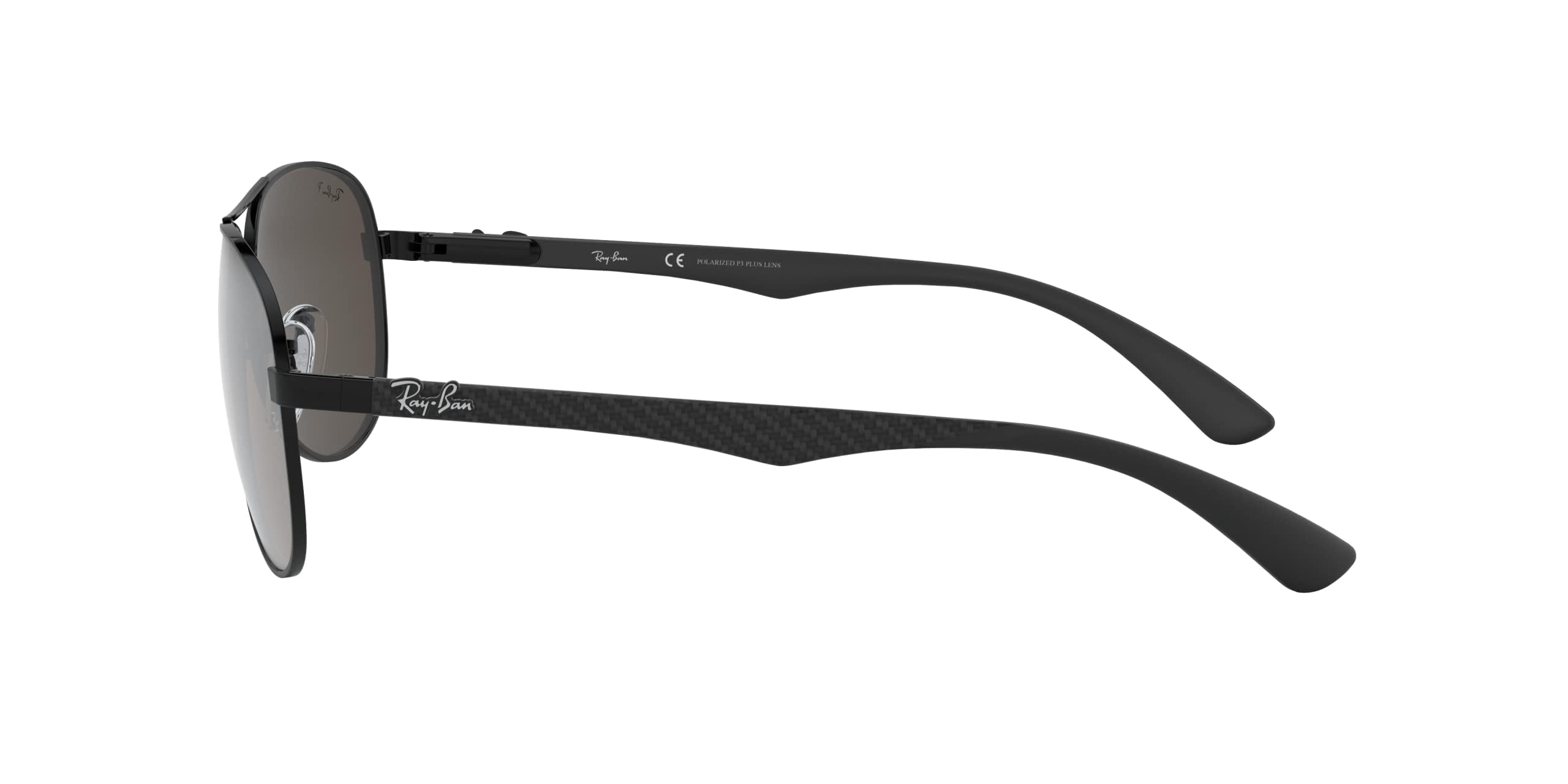 Ray-Ban RB8313 Carbon Fiber Aviator Sunglasses for Men - Polarized UV Protection - Perfect for Driving, Outdoor Sports & Travel