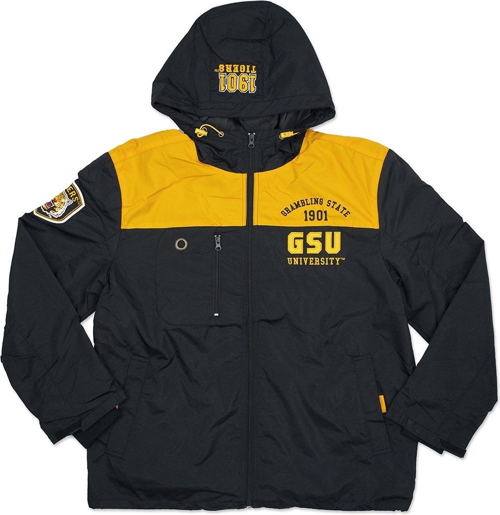 Grambling State Tigers S3 Men's Windbreaker Jacket - Lightweight & Water-Resistant for Outdoor Sports & Casual Wear