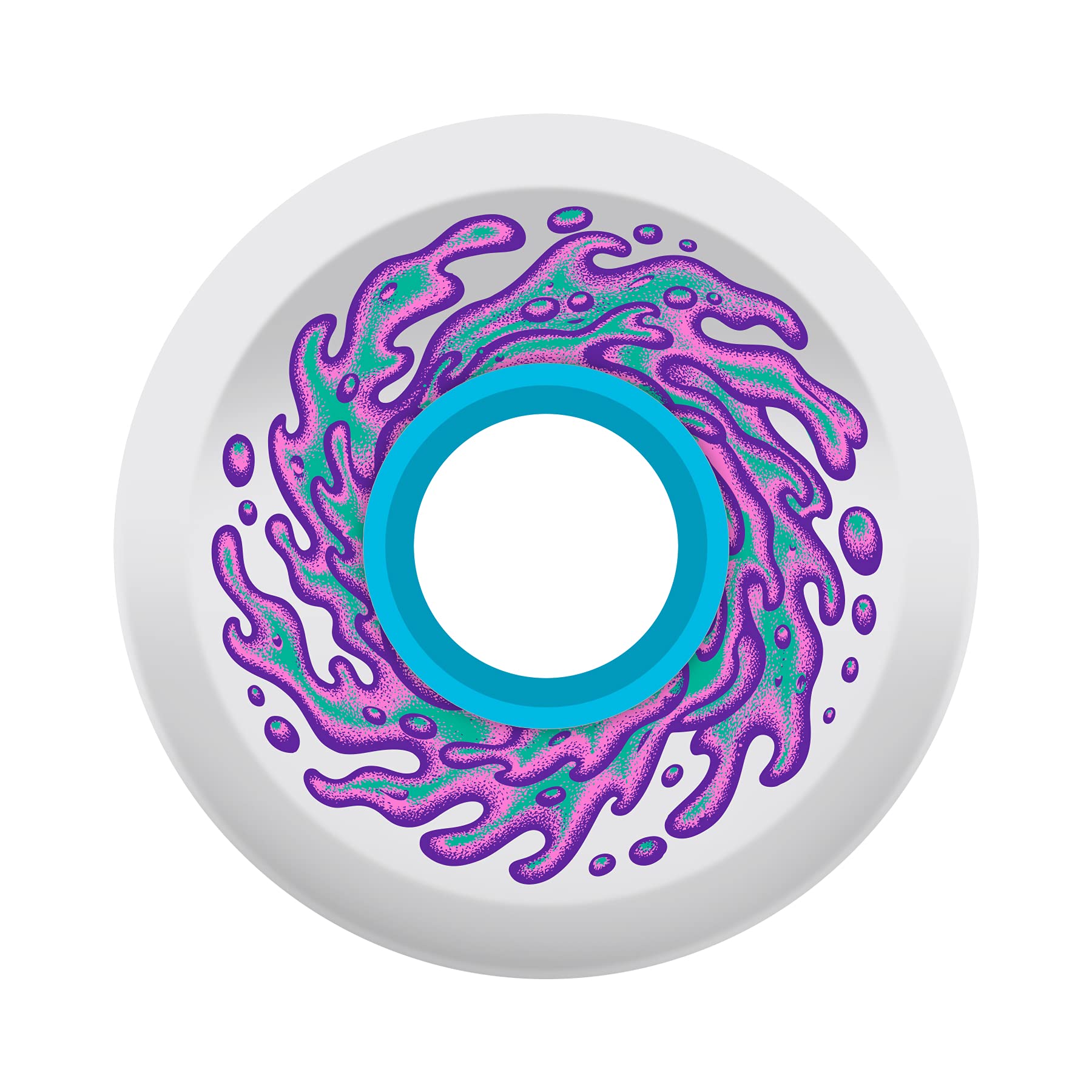 SANTA CRUZ OG Slime Skateboard Wheels - High Performance 55mm 99a Hardness Slime Balls Wheels for Street & Park Skateboarding - Perfect for Tricks, Grinds & Smooth Rides