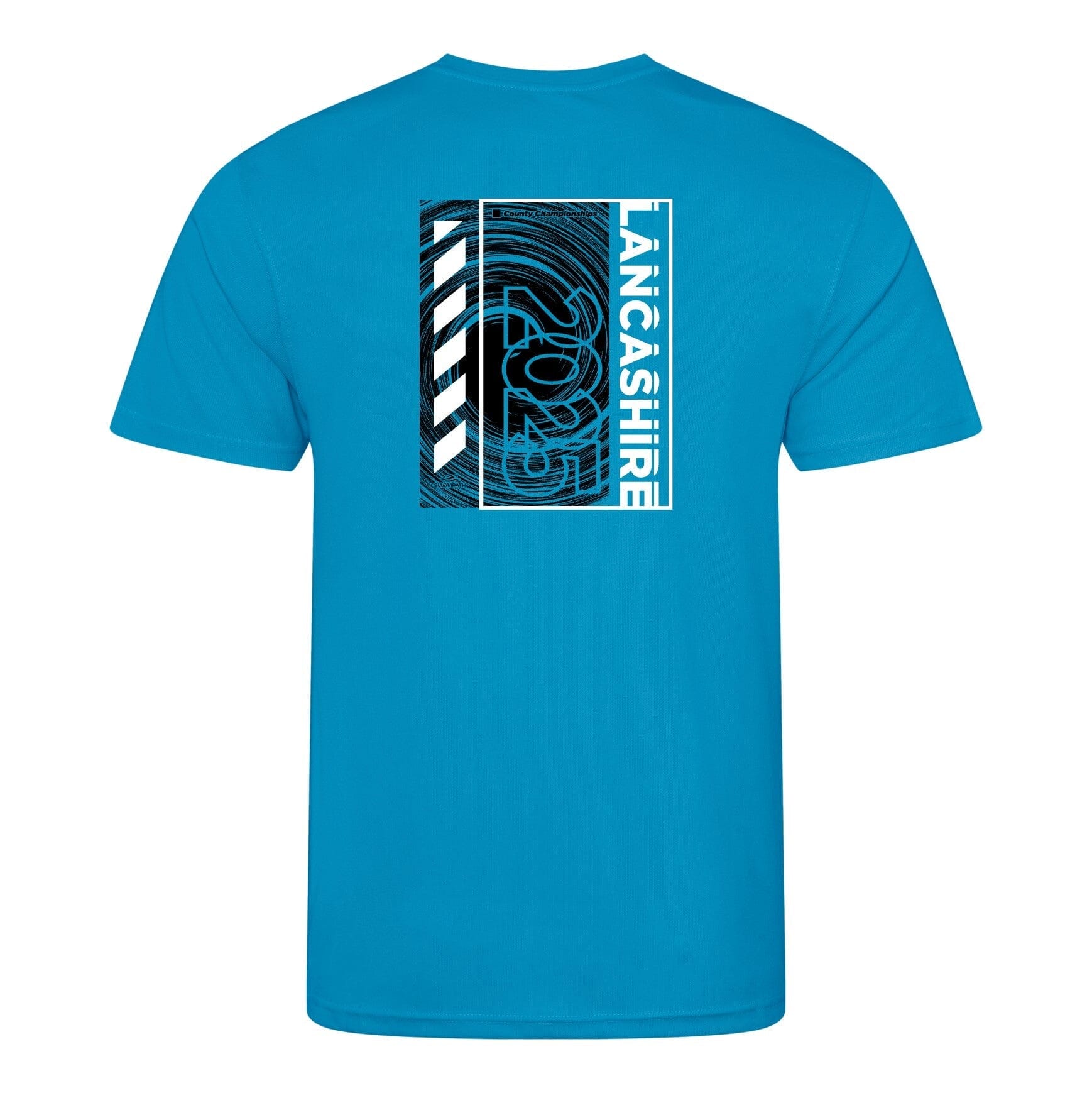 Lancashire County ASA County Championships 2025 T-Shirt - Sapphire Blue - Comfortable Cotton Tee for Swimming Competitions & Team Support