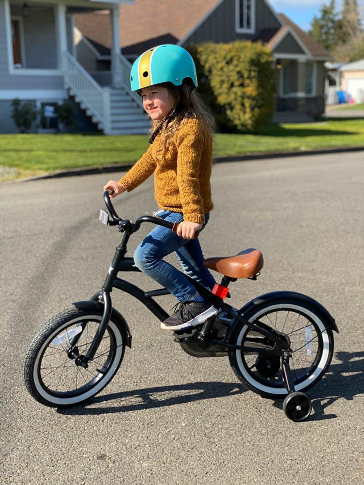 JOYSTAR 12 14 16 Inch Kids Cruiser Bike for Boys & Girls Ages 2-7 Years - Training Wheels & Coaster Brake - Perfect for Neighborhood Rides, Park Adventures & Learning to Bike