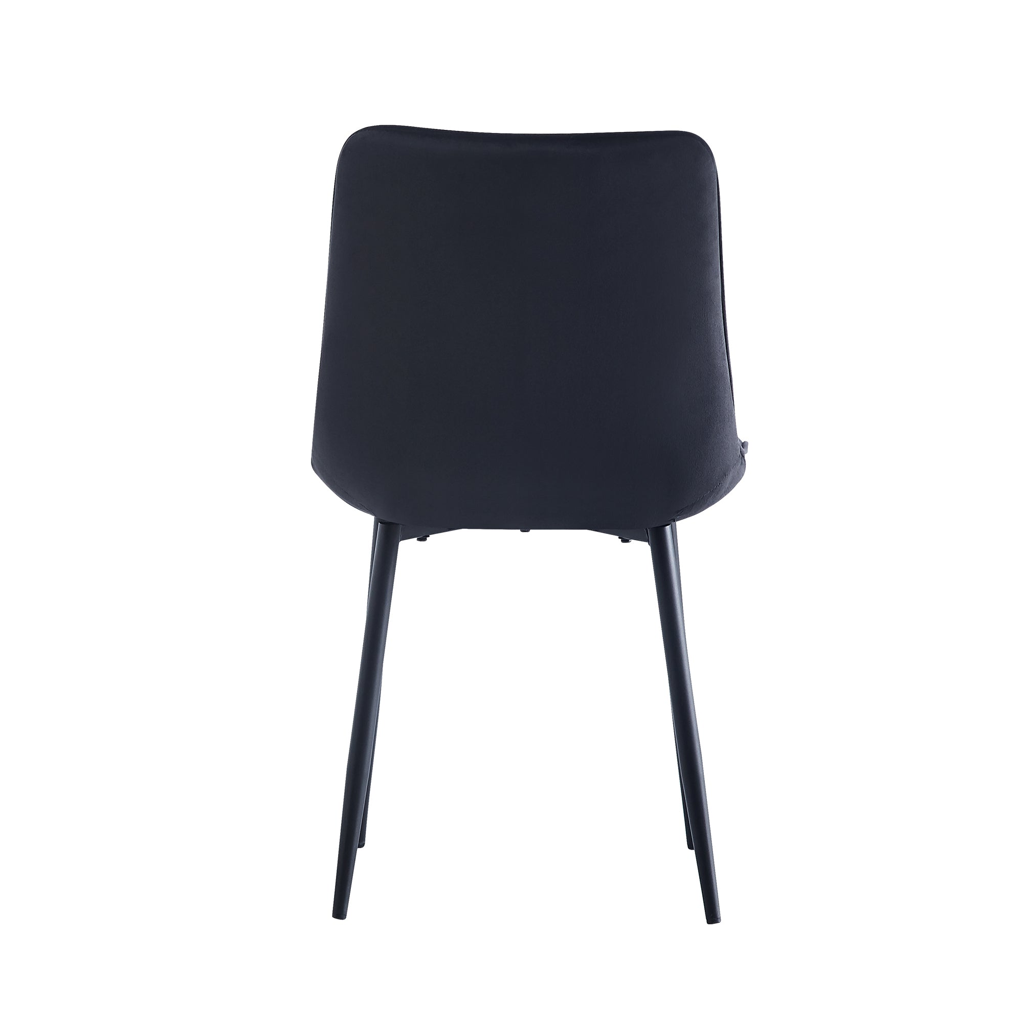 Modern Black Dining Chairs Set of 2 - Contemporary Style with Easy Assembly for Restaurants, Cafes, Offices & Living Rooms - Perfect for Home Dining & Commercial Spaces