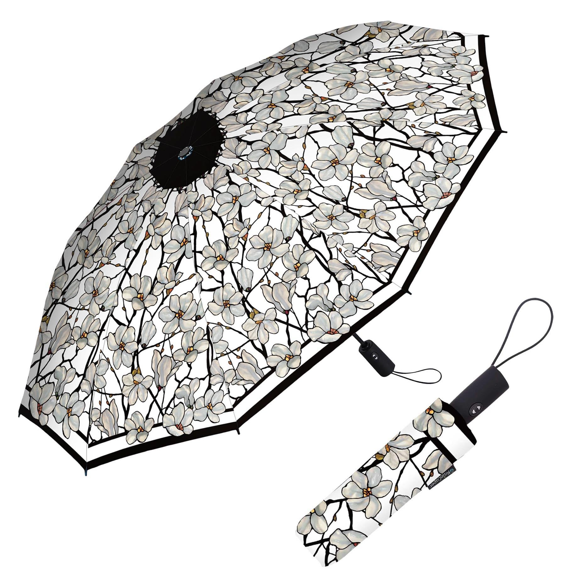 RainCaper Compact Folding Travel Umbrella - Windproof, Lightweight & Portable for Men & Women - Perfect for Commuting, Hiking & Outdoor Adventures