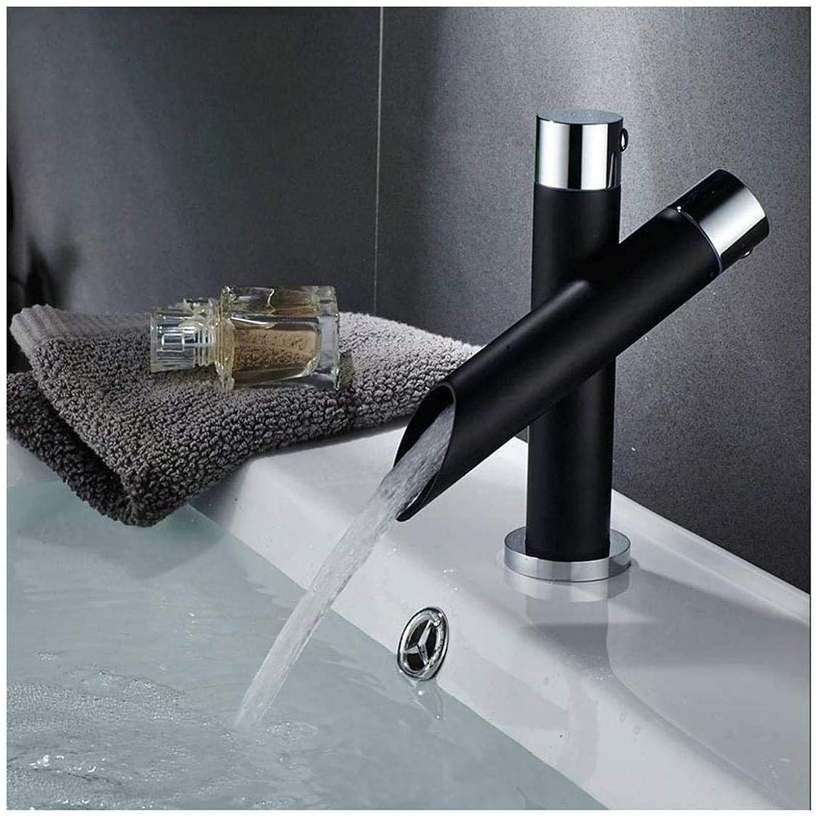 Premium CHLDDHC Modern Black Sink Faucet - Hot & Cold Water Mixer Tap for Bathroom Wash Basin, Kitchen Sink - Perfect for Home, Hotel & Commercial Use