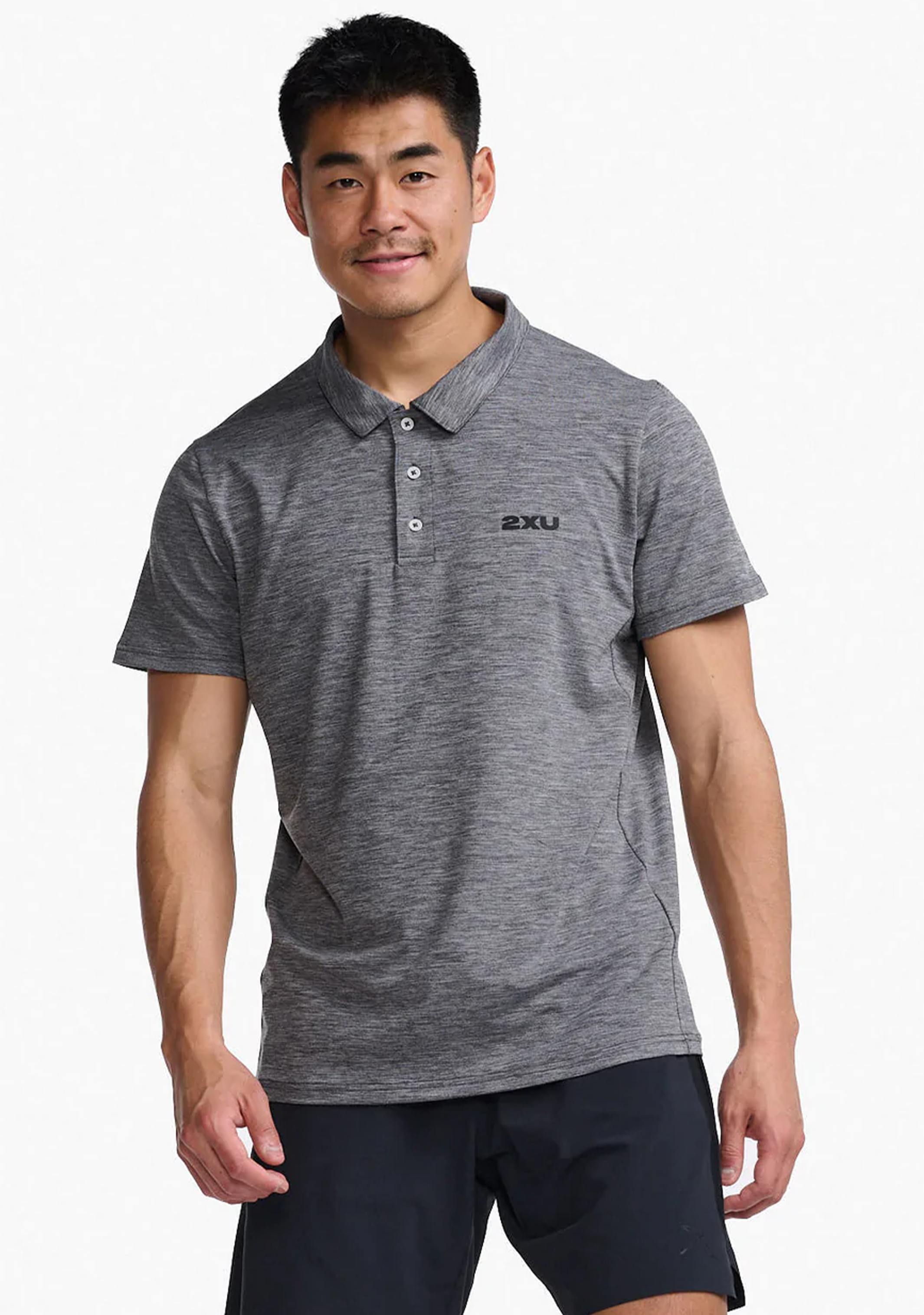 2XU Men's Performance Motion Polo Shirt - Moisture Wicking, Breathable & Quick Dry for Running, Golf & Active Lifestyle