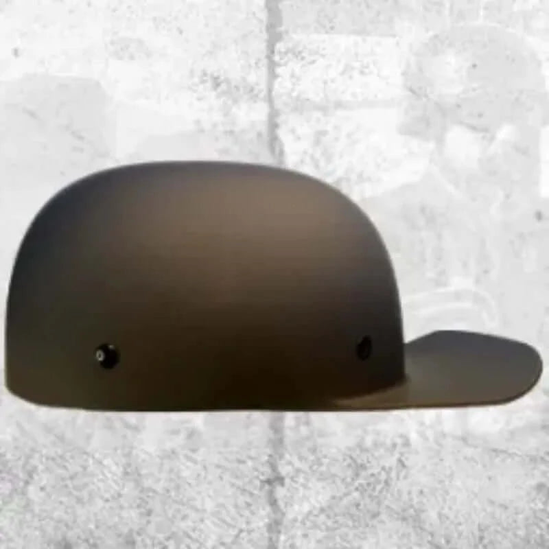 MicroLid Slider Baseball & Motorcycle Helmet - Black Matte Finish for Safety & Style - Perfect for Riding, Racing & Outdoor Sports