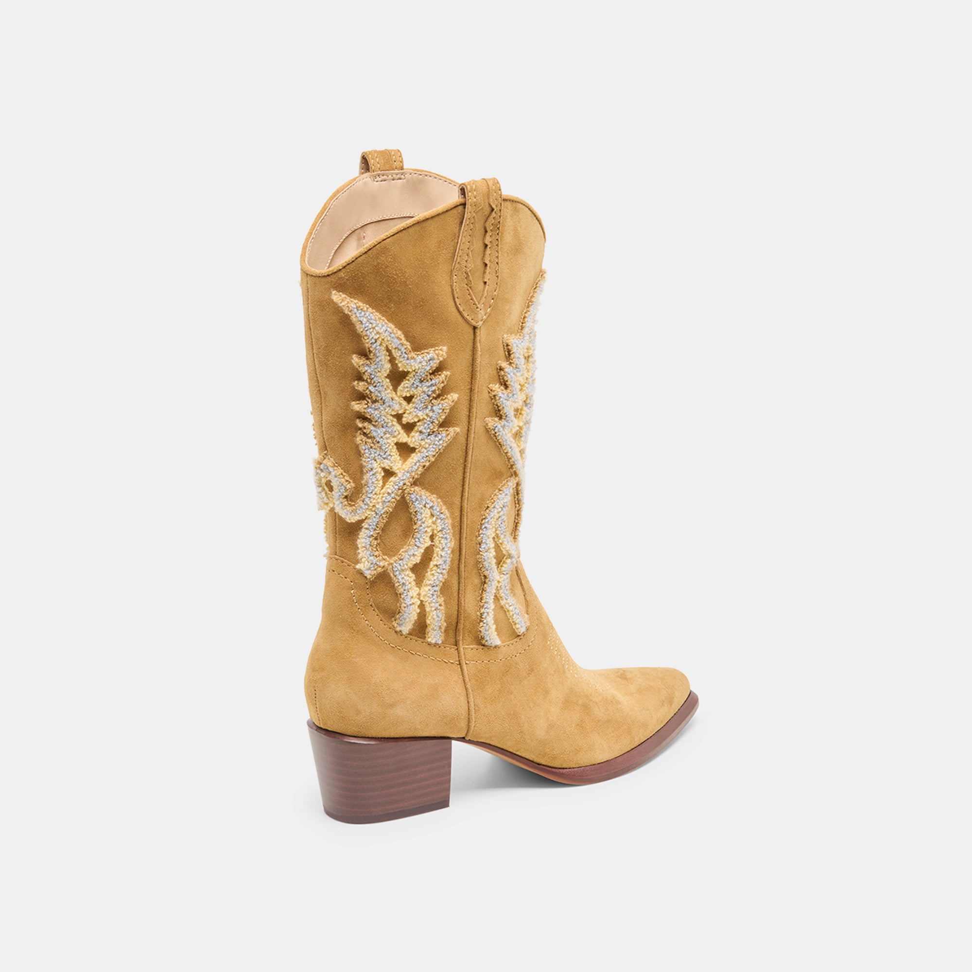 VILA Women's Caramel Suede Boots - Comfortable Ankle Booties for Fall & Winter Fashion | Perfect for Casual Outfits, Office Wear & Date Nights