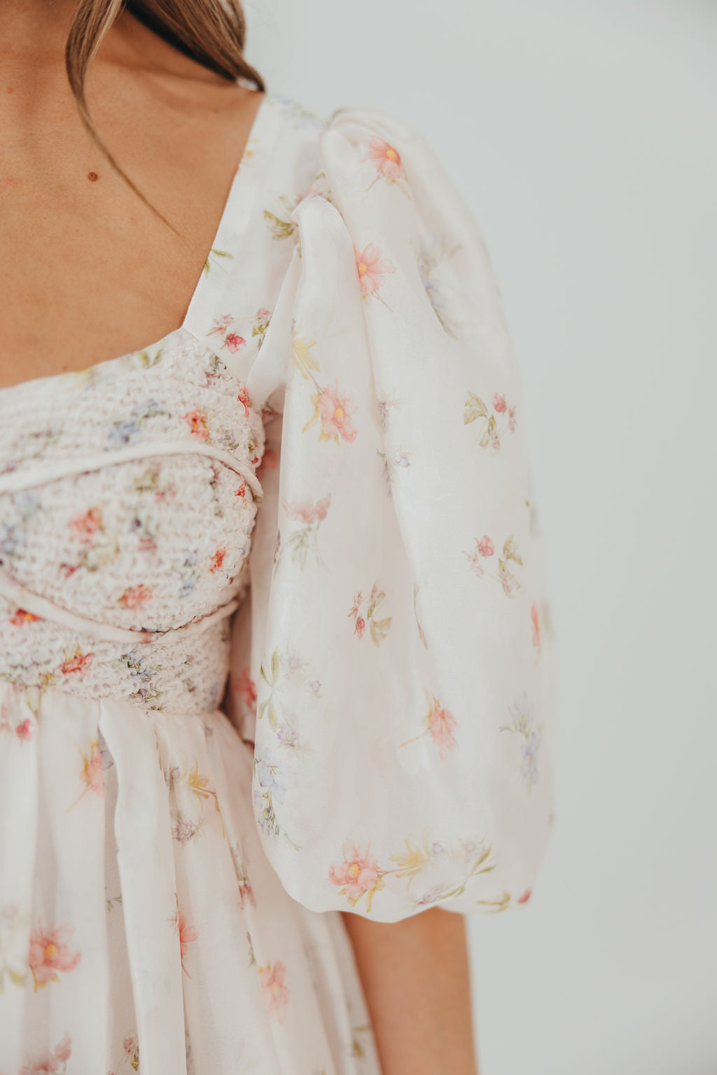 Harlow Maxi Dress - Tiny Pink Floral Print, Bump Friendly Maternity Dress, Inclusive Sizing S-3XL | Perfect for Summer Weddings, Beach Vacations & Casual Outings